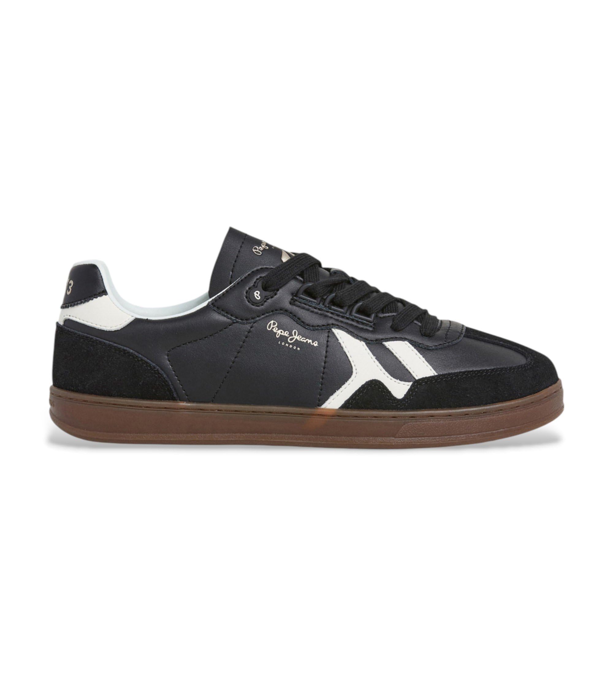Pepe Jeans Men's Ball Zero M Sneak, Black (Black), 8