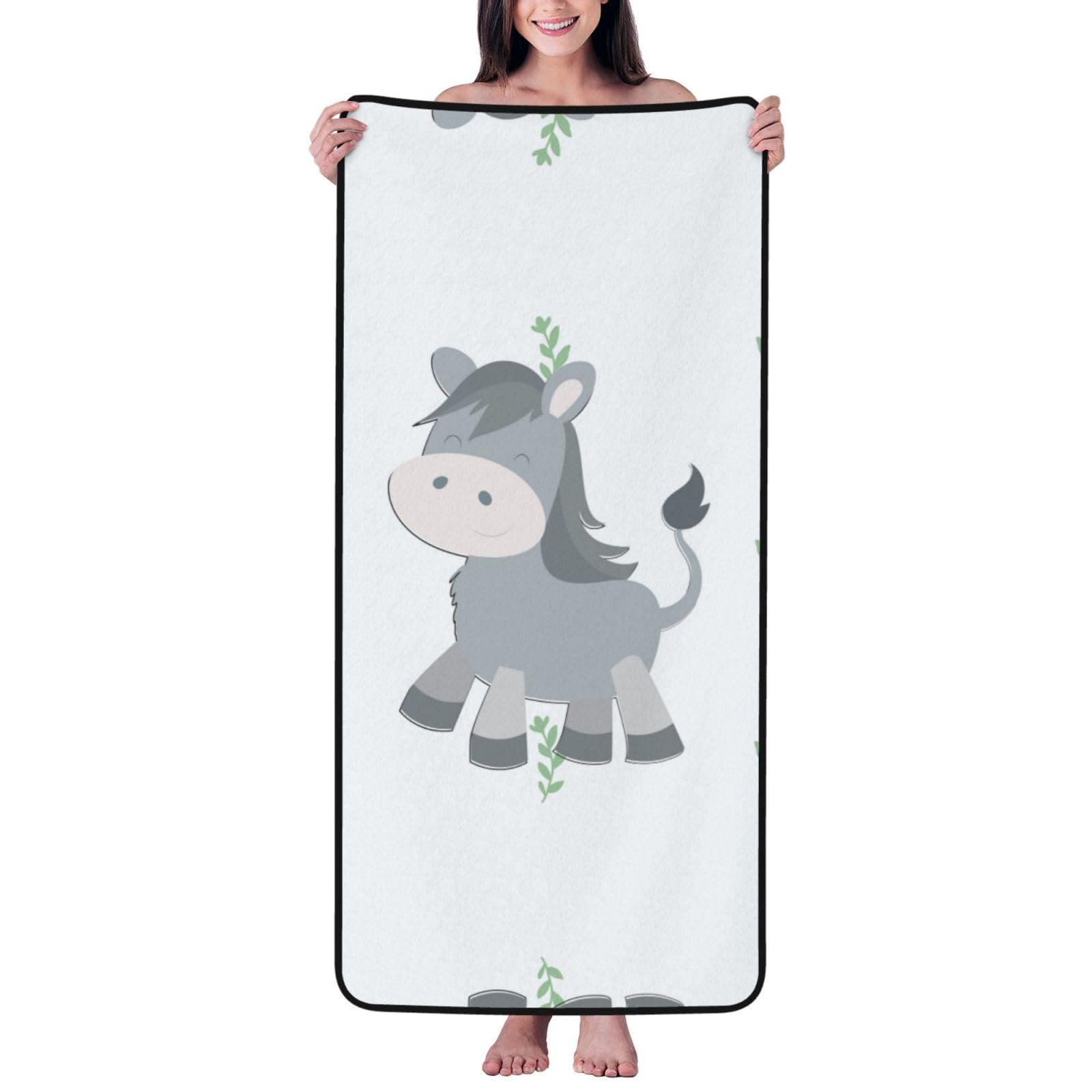 Toalla absorbente Smiling Donkey agradable al tacto para proteger las pieles sensibles