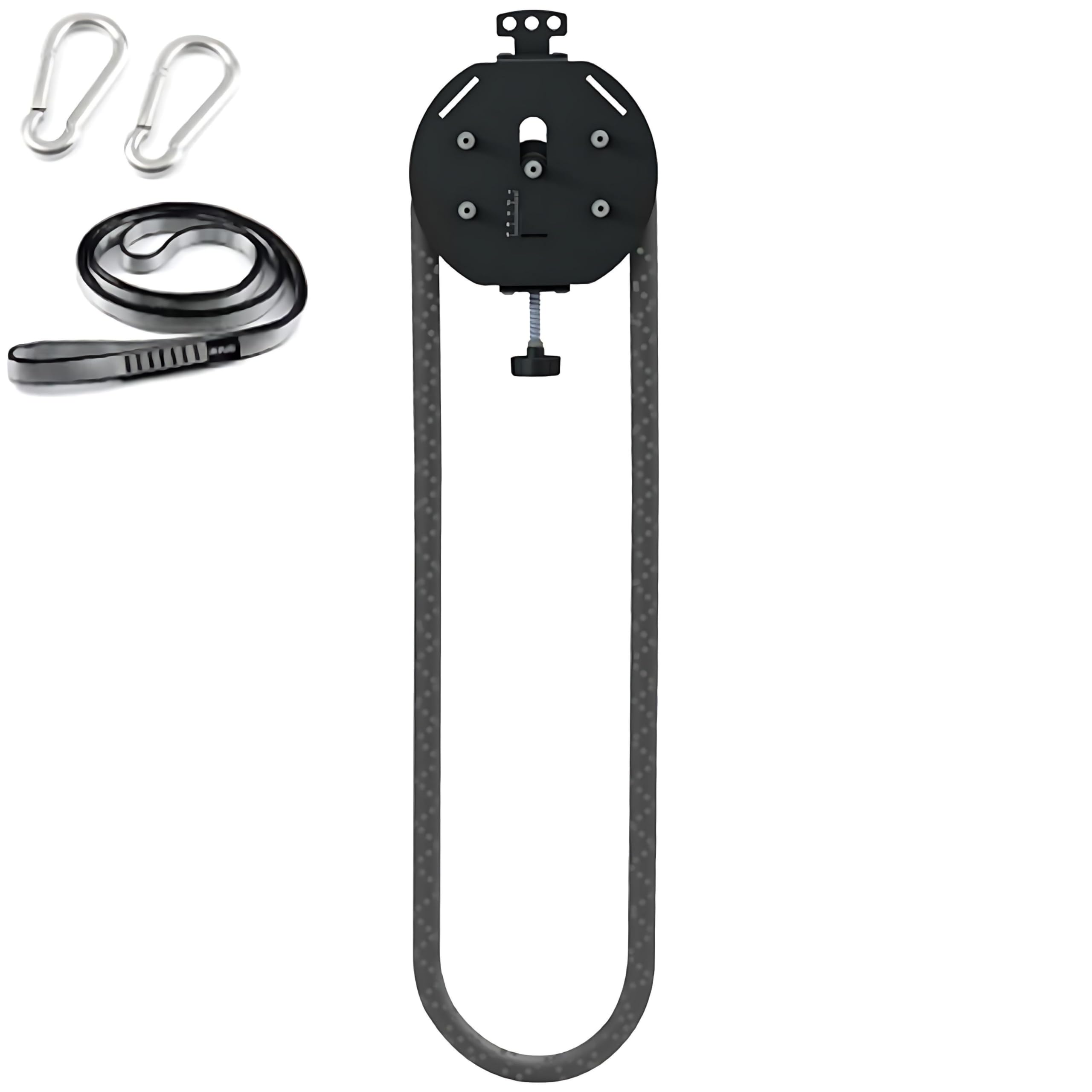 Máquina de tracción de cuerda sin fin resistente con poleas silenciosas, cuerda de nailon, resistencia giratoria ajustable para gimnasio, uso comercial, uso al aire libre, entrenamiento de fuerza y