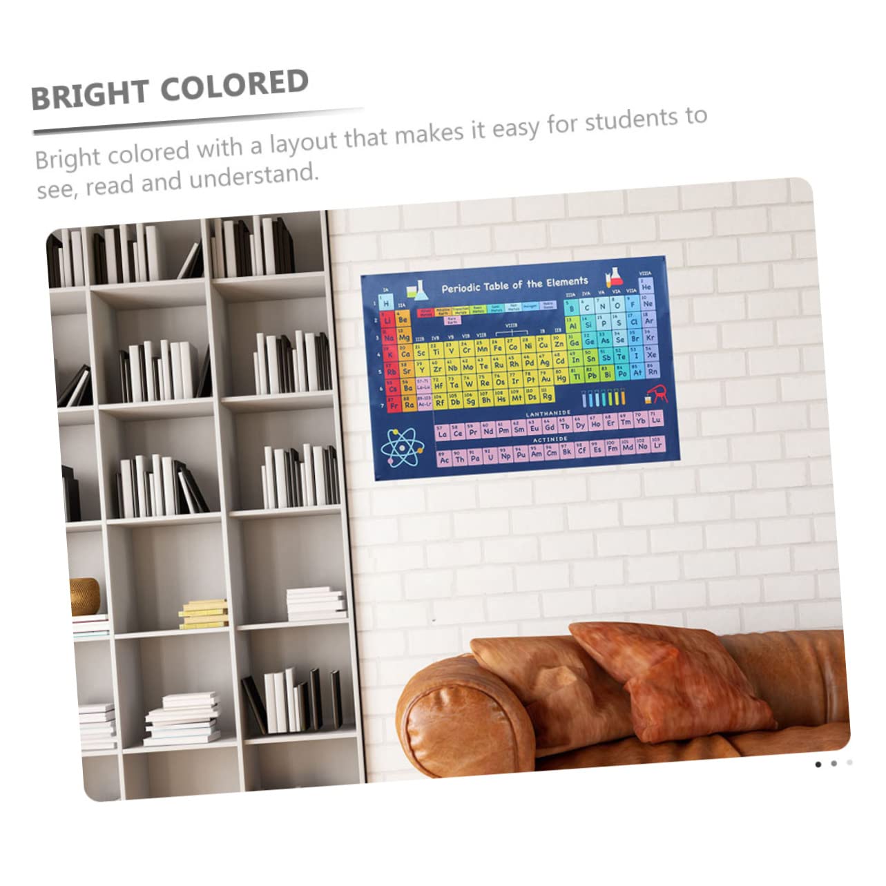 SEWACC 10 Stk Chemisches Periodensystem Klassenzimmer Periodensystem Der Elemente Plakat Periodensystem Wandbehang Stoff Periodensystem Schulplakat Periodensystem Wandkunst Seidentuch