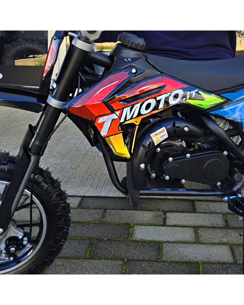 Dreambike Cross T-Moto 50cc – Mini Moto Cross Benzina per Bambini, Minimoto a Benzina con Motore Potenziato e Doppio Scarico