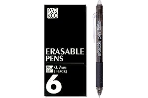ParKoo Retractable Erasable Gel Pens: The Erasing Pen With Mistakes Vanishing Like Magic