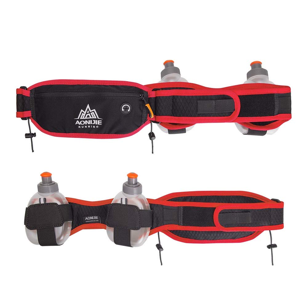 Marathon Jogging Cyclisme Course à Pied Hydratation Ceinture Taille Sac Pochette Paquet de Fanny Phone Holder for 170ml Bouteilles d'eau Ceinture Running (Color : ML Black Blue)
