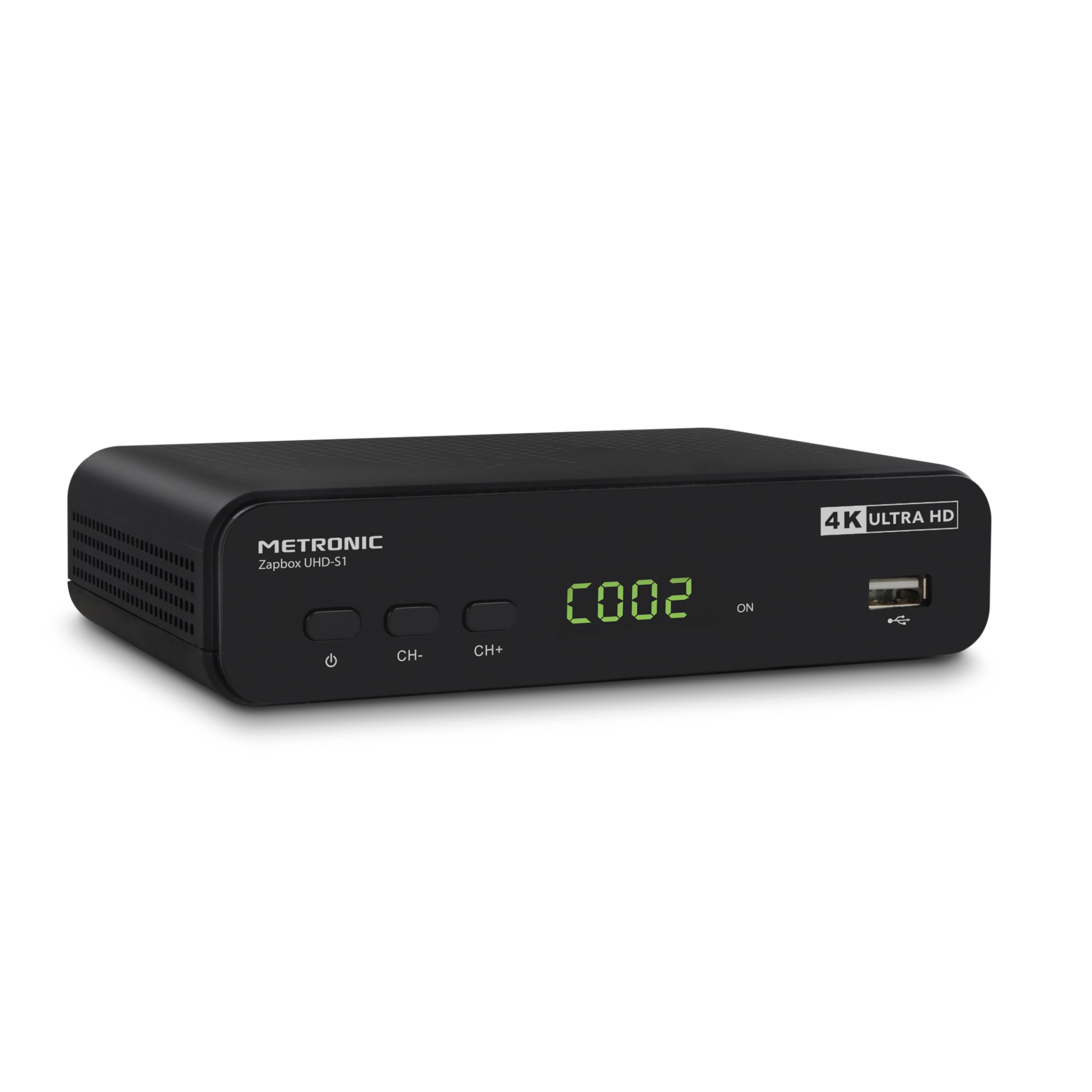 METRONIC 441701 Receptor Decodificador TDT 4K Ultra HD UHD-S1 | Puerto USB Grabador, TIMESHIFT