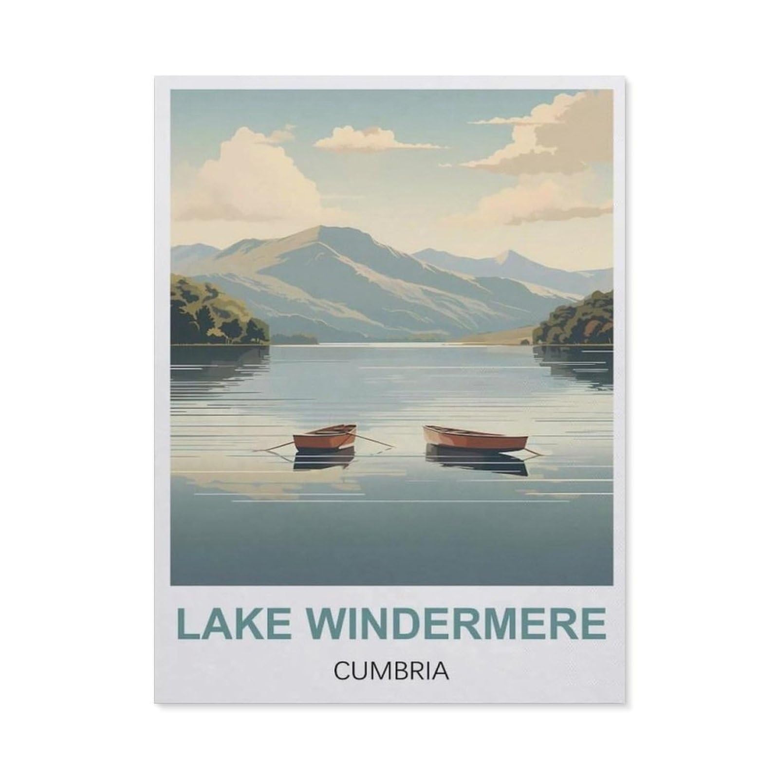 BEAYODKP Full Diamond 5D DIY Diamond Painting，Lake Windermere Cumbria