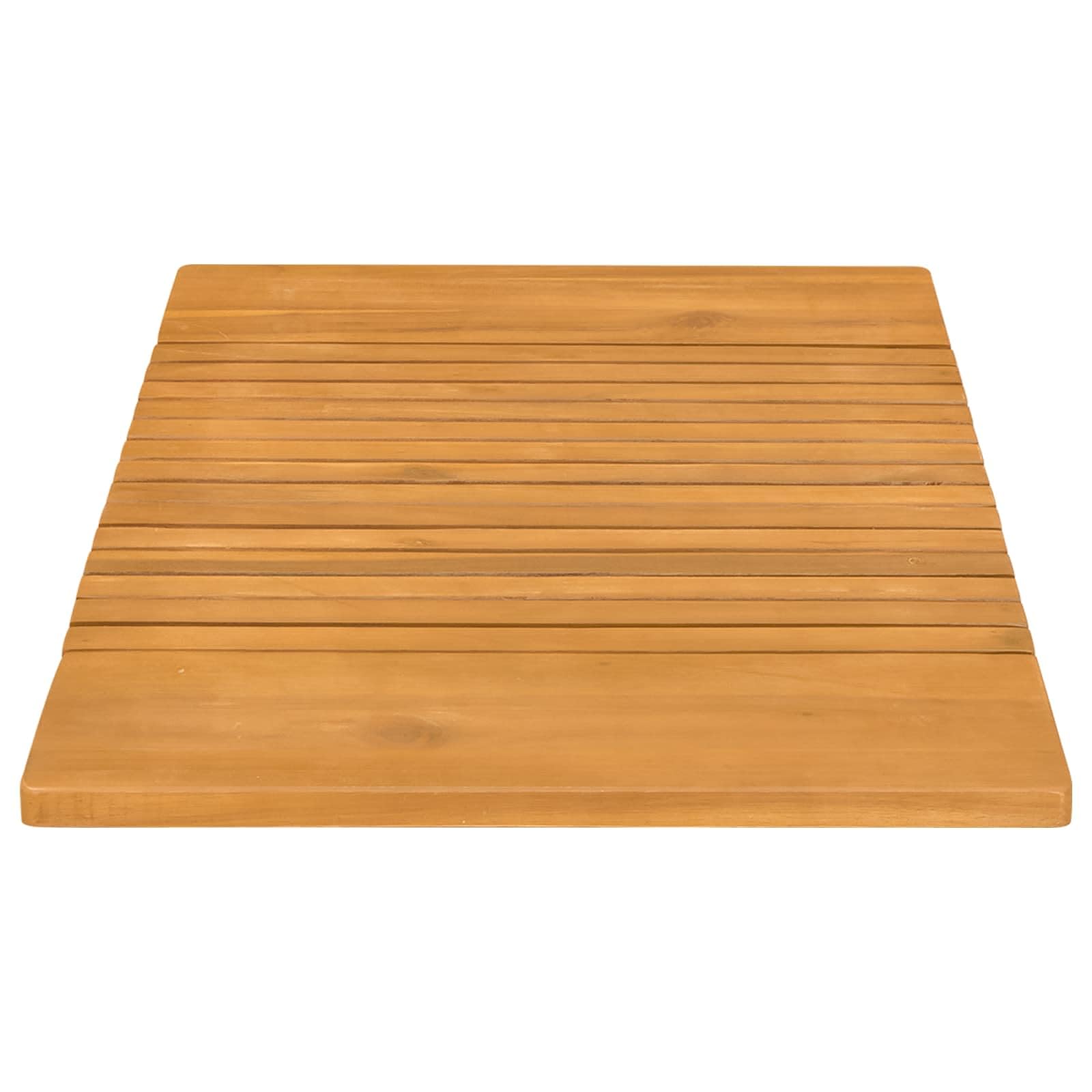 Alfombra de baño de madera con superficie engrasada, antideslizante, para baño y ducha, secado rápido, lavable, versátil, color marrón
