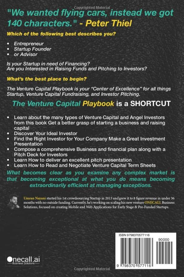Miniatura 2 de The Venture Capital Playbook Step by Step Venture Capital Fundraising, Term Sheets, Valuation & Crowdfunding Guide For Startup Founders,