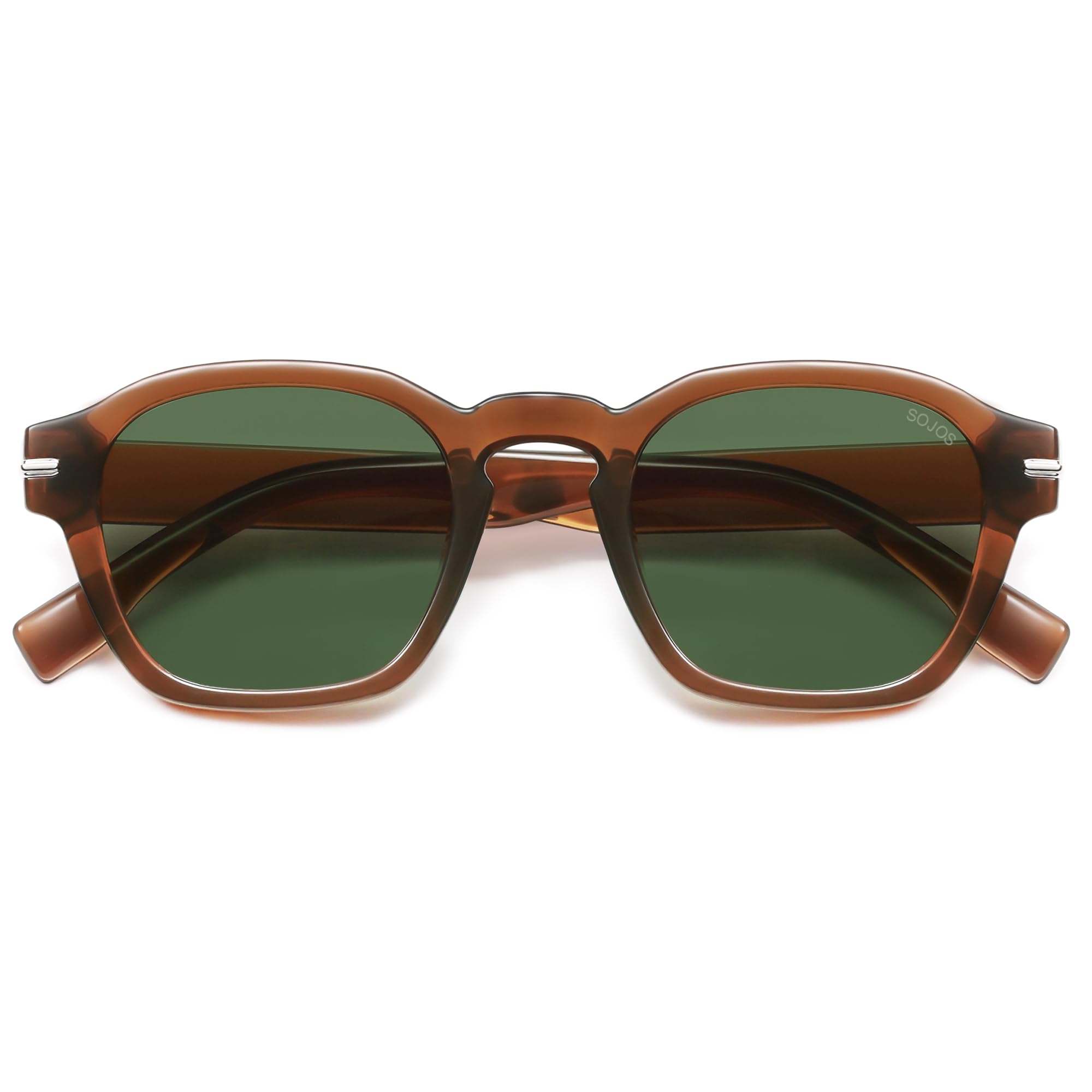 SOJOS Retro Square Polarized Sunglasses SJ2382