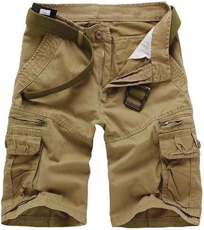 GSGGIG Men's Cargo Shorts Relaxed Fit, Cotton Twill Work Shorts, Outdoor Lightweight Casual Shorts for Men with Pockets