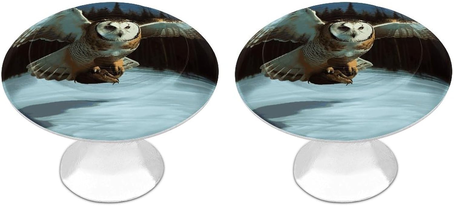 Cabinet Handles Round Drawer Pulls Flying Owl Dresser Knobs for Cabinets and Drawers Handle Kitchen Cabinet Pulls for Bathroom Cupboard Drawers Cabinet Pulls for Kitchen Door