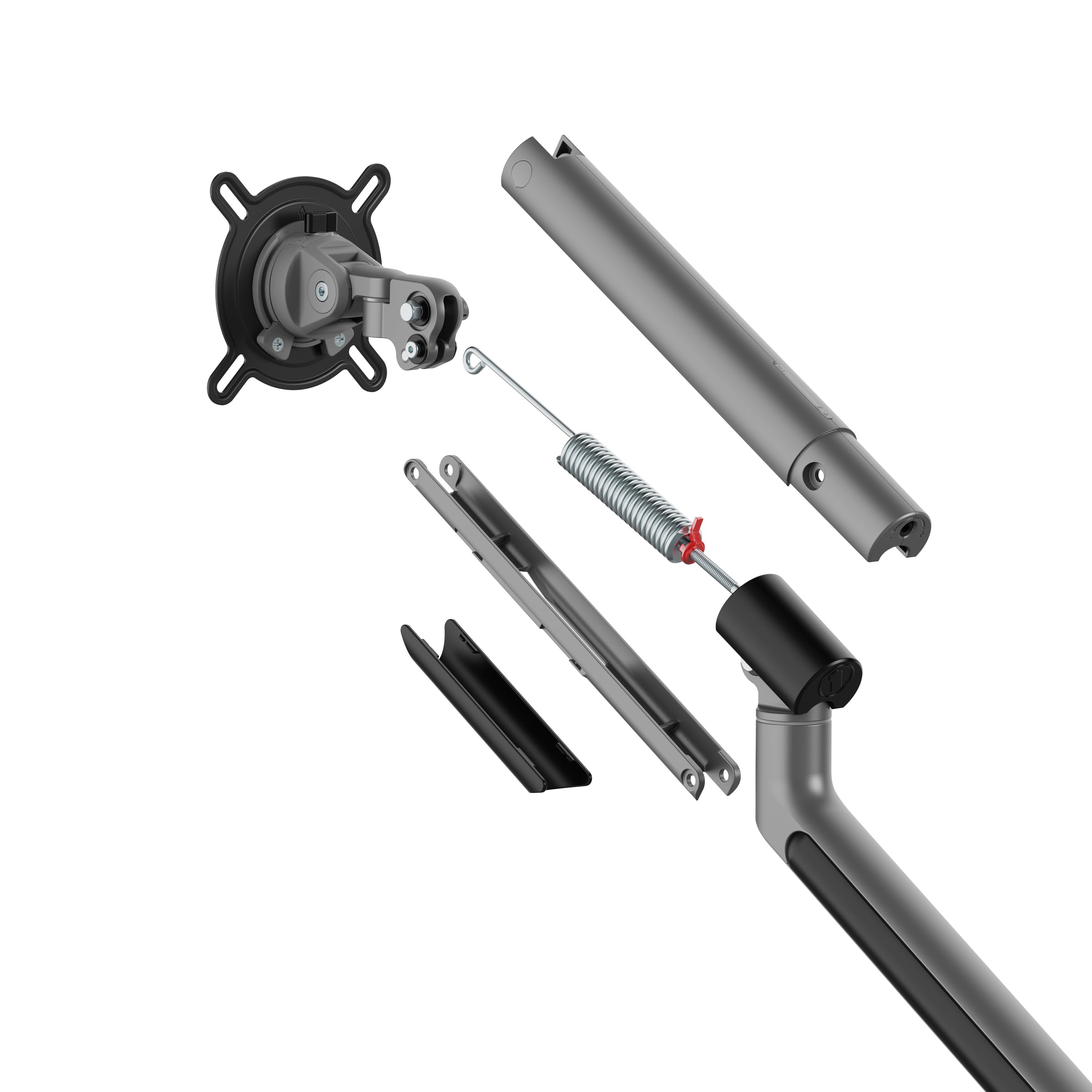 Braccio universale per monitor One for All - 13-35 pollici - VESA 75/100 mm - Regolazione dell'altezza - Inclinazione (80°), rotazione (180°) e rotazione (360°) - 9 kg per schermo - Nero (DM7110)