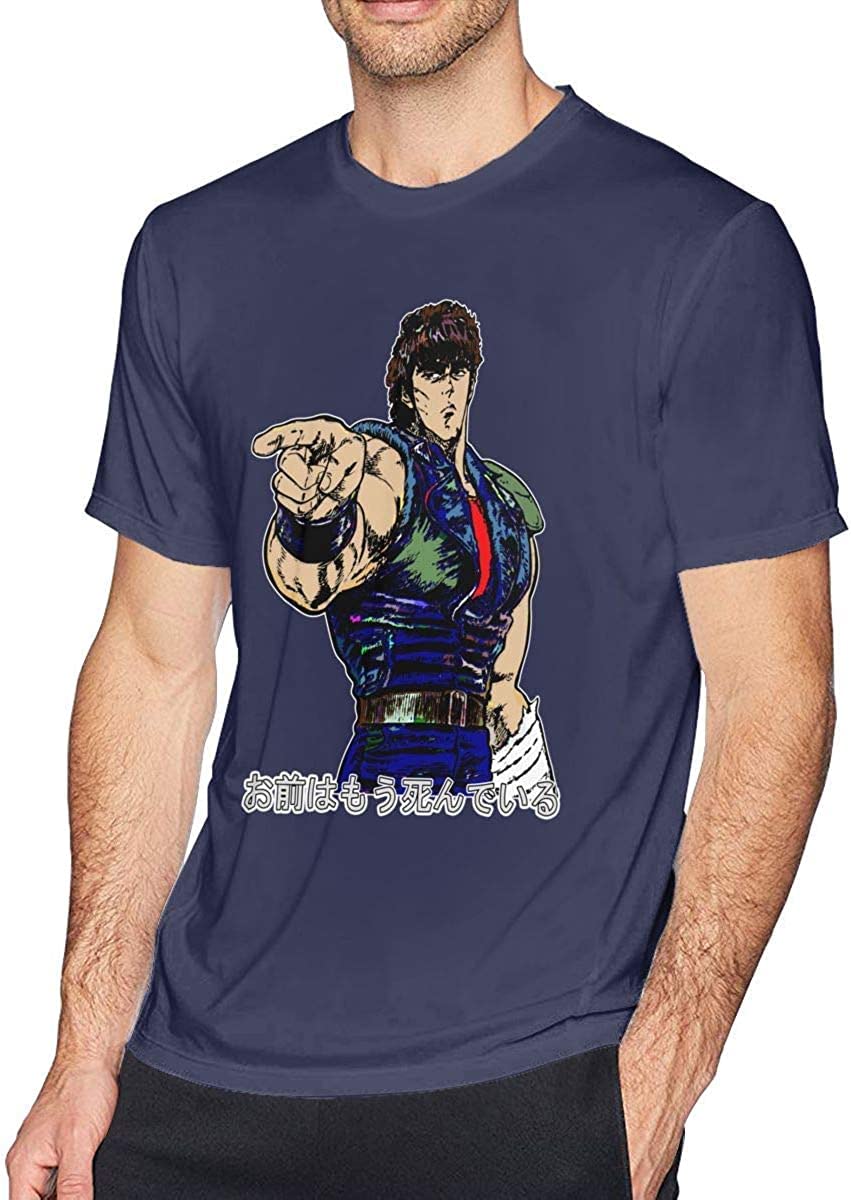 Jewuno957 Men's Color 2 Fist Of The North Star You Are Already Dead Short Sleeve T-Shirt Top For (X-Large)
