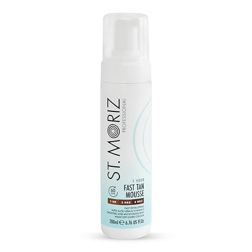 Miniatura 7 de St. Moriz Paquete de mousse autobronceador profesional medio con manopla bronceadora  6.8 fl oz  Espuma autobronceadora instantánea sin sol para un
