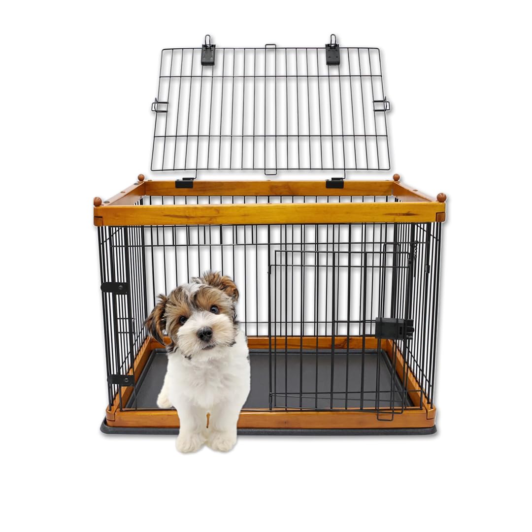 Amazon.co.jp: 【ペット用 ケージ】底面トレー付き木製ケージNEO｜ 犬
