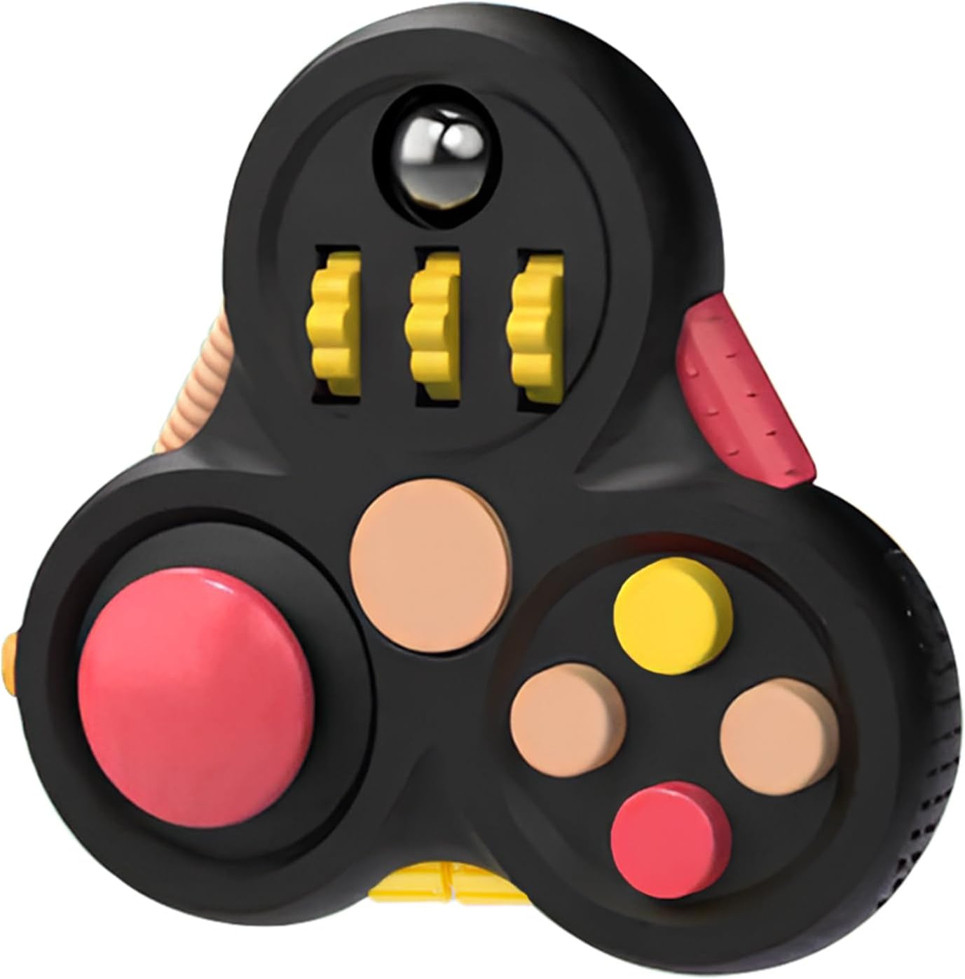Yrissmiss Fidget Toys for Adults, Fidget Pad Easter Basket Stuffers for Boys Girls,Stress Relief Cube Clicker Controller with Quiet Fidgets,ADHD Autism Fidget Spinner for Office Desk Travel