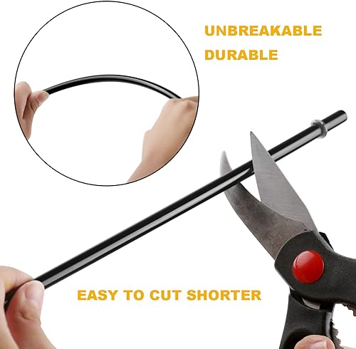 Miniatura 4 de 15 popotes de repuesto de plástico reutilizable transparente de 11 pulgadas, apto para tarros Mason de 24 onzas, 32 onzas, 40 onzas, popotes