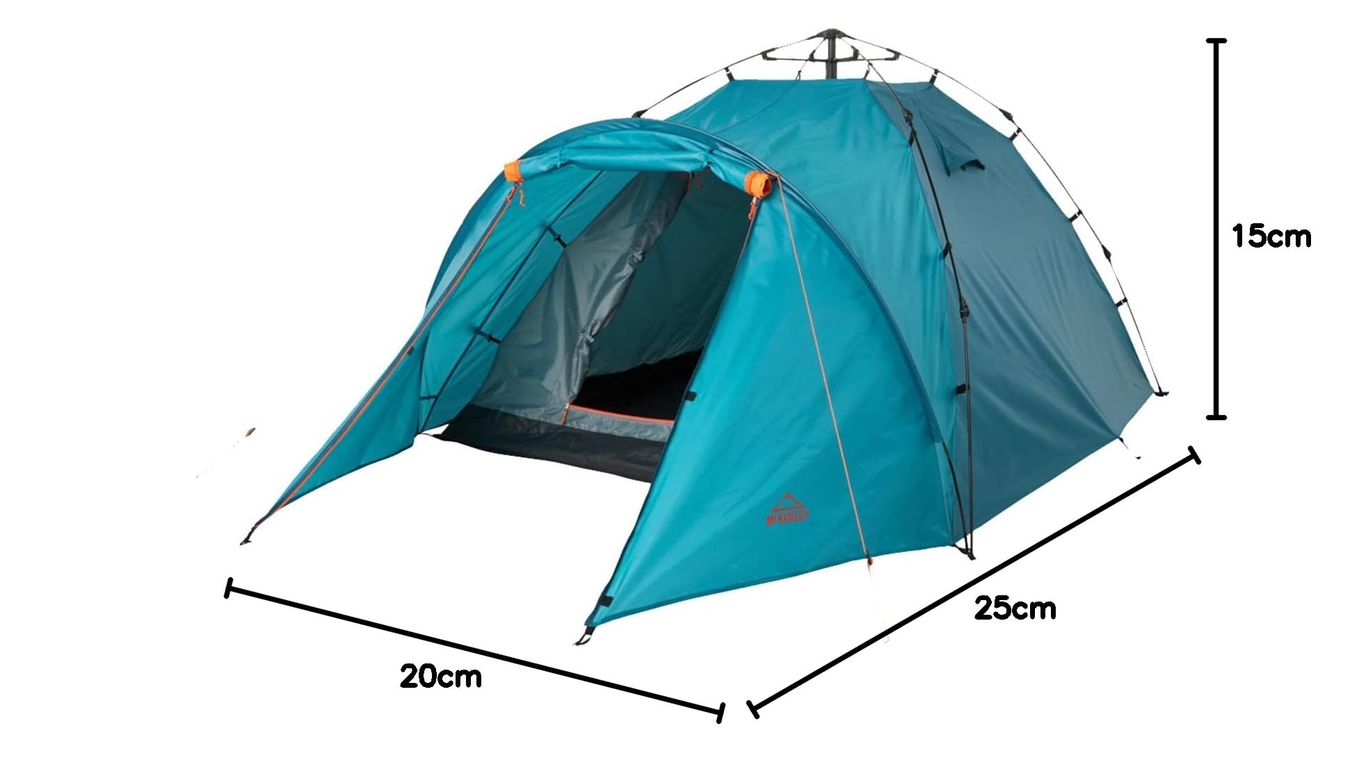 McKINLEY Easy Up 3 Plus Idea Zelt Bluepetrol/Bluepetro One Size Sport & Freizeit