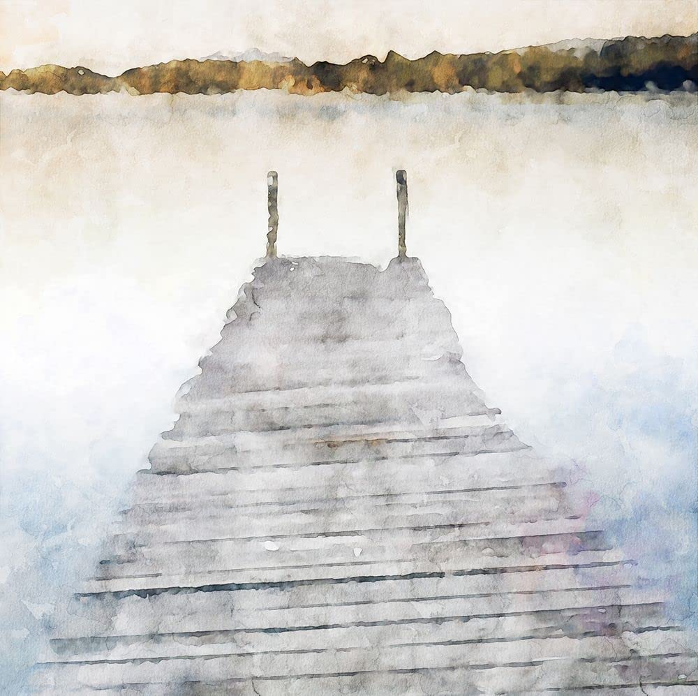 Feeling at home KUNSTDRUCK auf MATTE PAPIER 220gr Piers Serie # 13 Curinga Kim - Zeitgenössisch quadrat Poster Landschaft zeitgenössische Decorat. Bild auf Papier cm_68_X_69