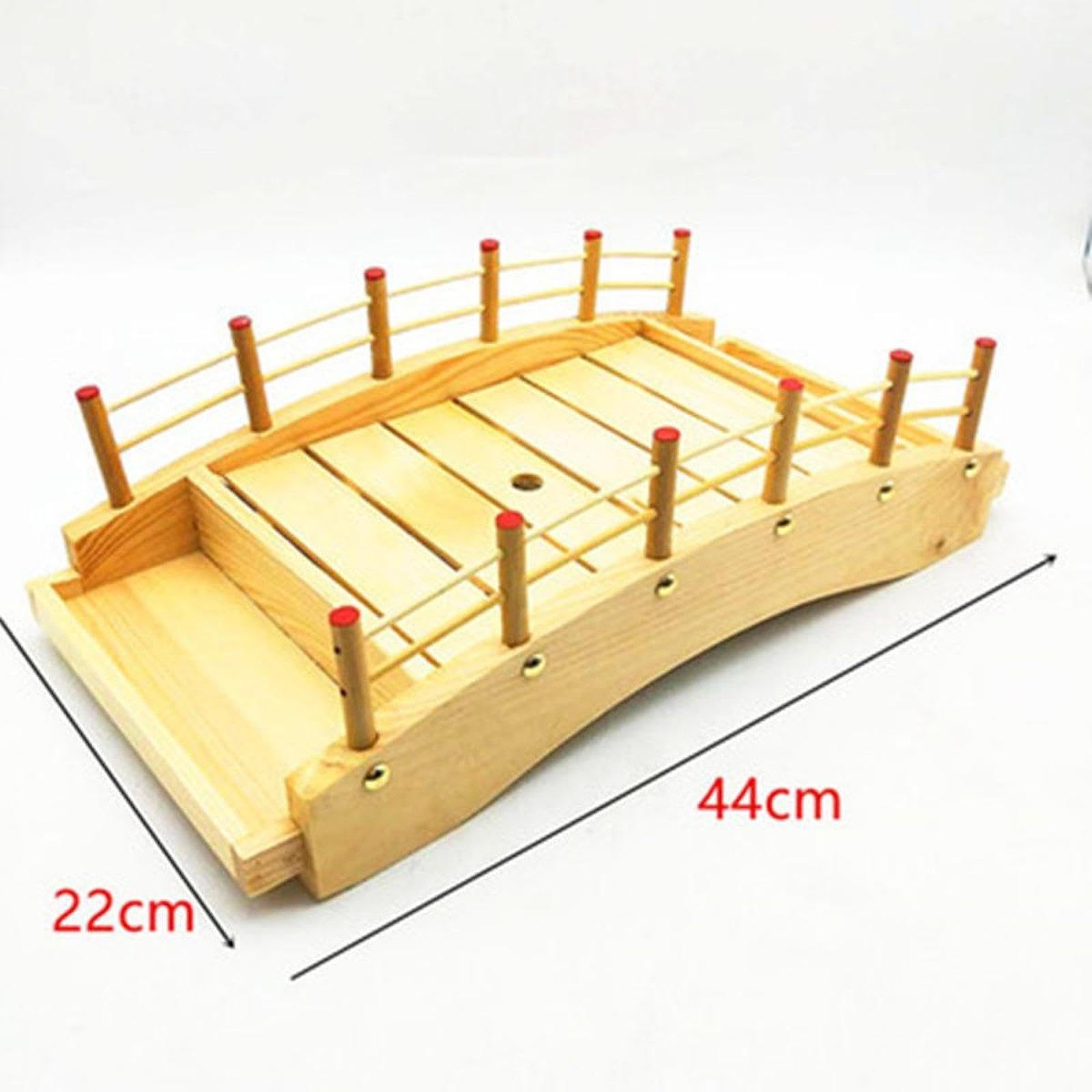 Sharplace Prime de sushi en bois Prime en bois pont assiette assiette de nourriture de nourriture pour pâtisse, M