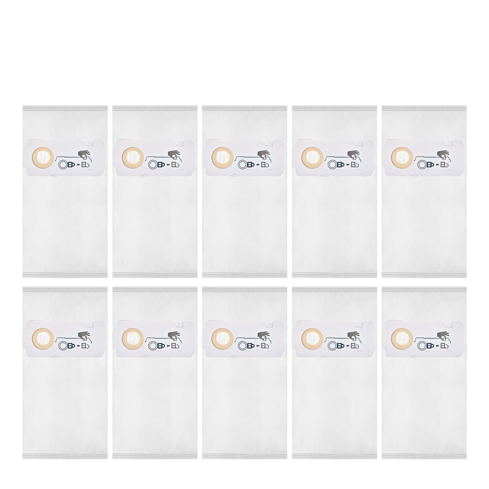 Paquete de 10 for Bolsa de vacío 204308 CT, Compatible con Festool, CT Mini, CT Mini I, CT Midi y CT Midi I a Partir de 2019
