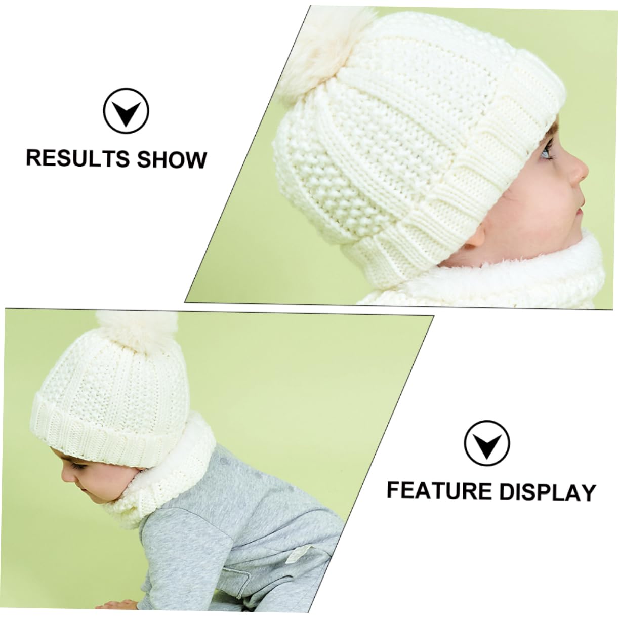 Beavorty Gorro de Térmico para Bufanda de Sombrero de Aislante Mano para Bebés