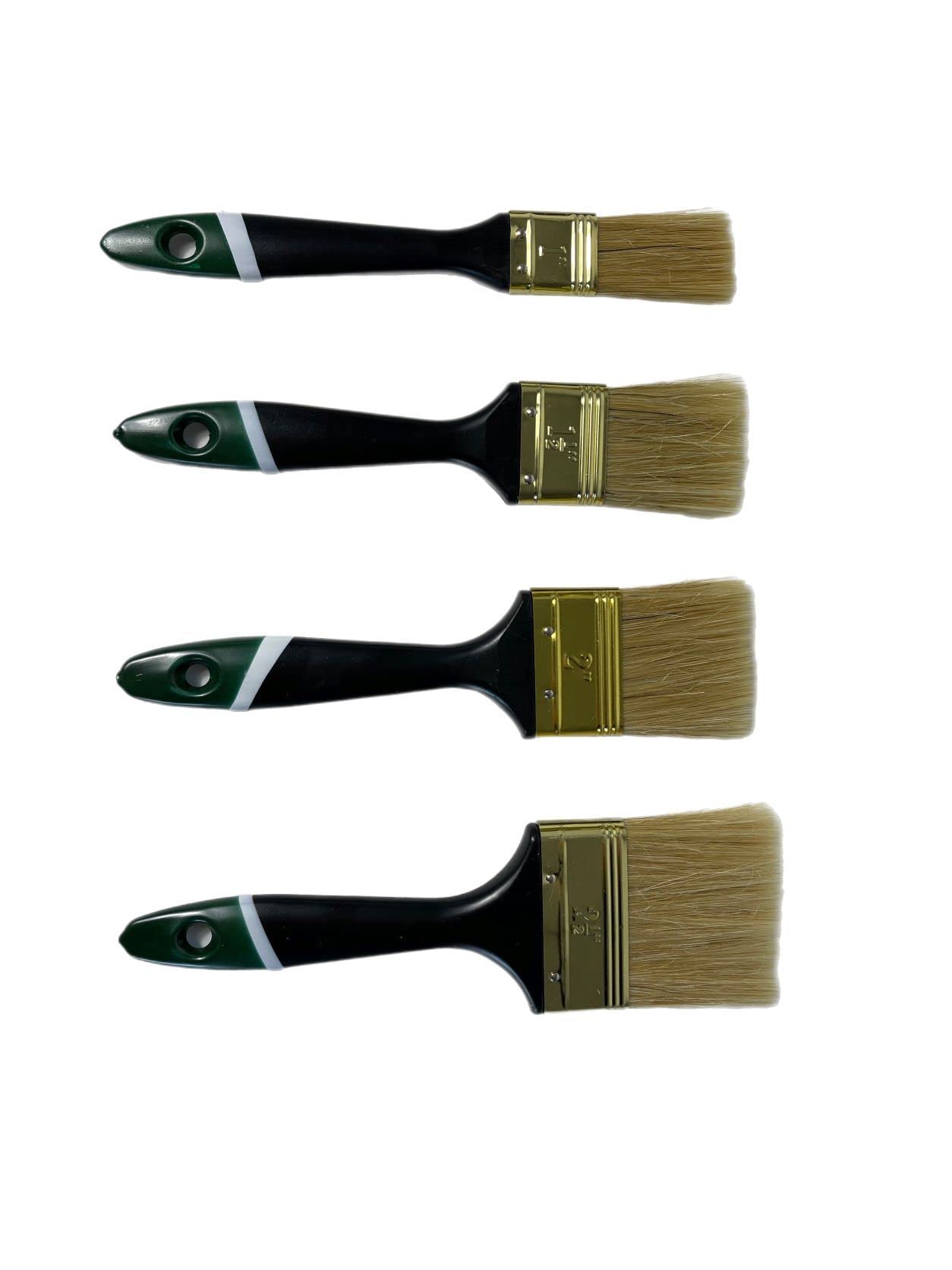 Pinceles de pintor para barniz, 96 piezas, juego de pinceles planos 25/38/50/63 mm, 24 unidades