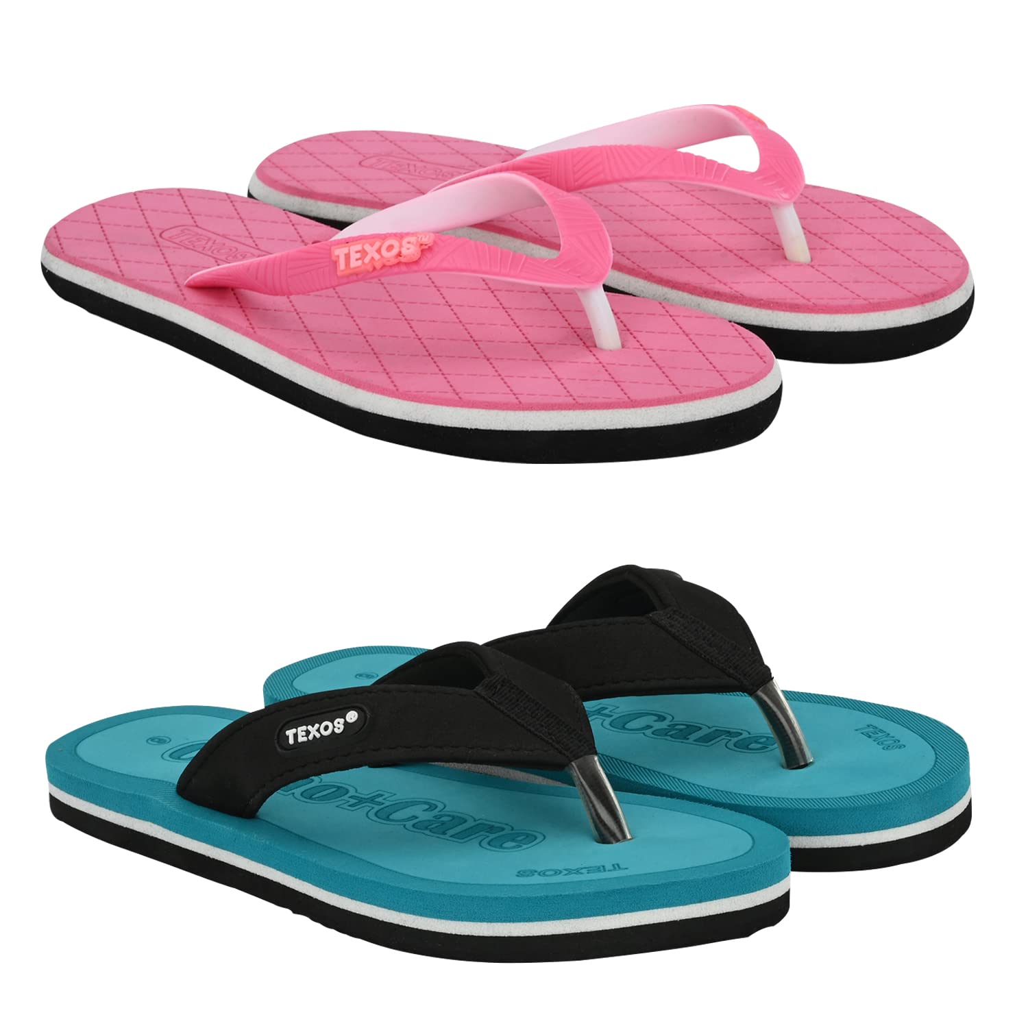 Birde Premium Slipper Flip Flop for Women Pack of 2-VANYA-01-PNK-ORTHO Care-S.GRN_6 (B0BR8BG8DD) Amazon Price History, Amazon Price Tracker