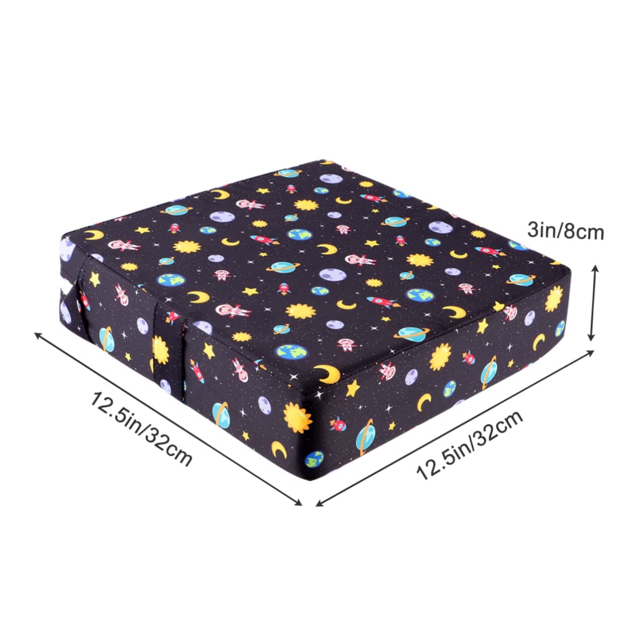 Hemobllo Cuscino Rialzo per Seggiolino Kids Booster in Tessuto Twill, Fissaggio Stabile alla Sedia, Facile da Pulire, per Cuscini Sedie da Cucina