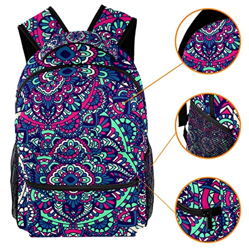 Sac à dos voyage imprimé tribal doté d'un porte-bouteille ergonomique