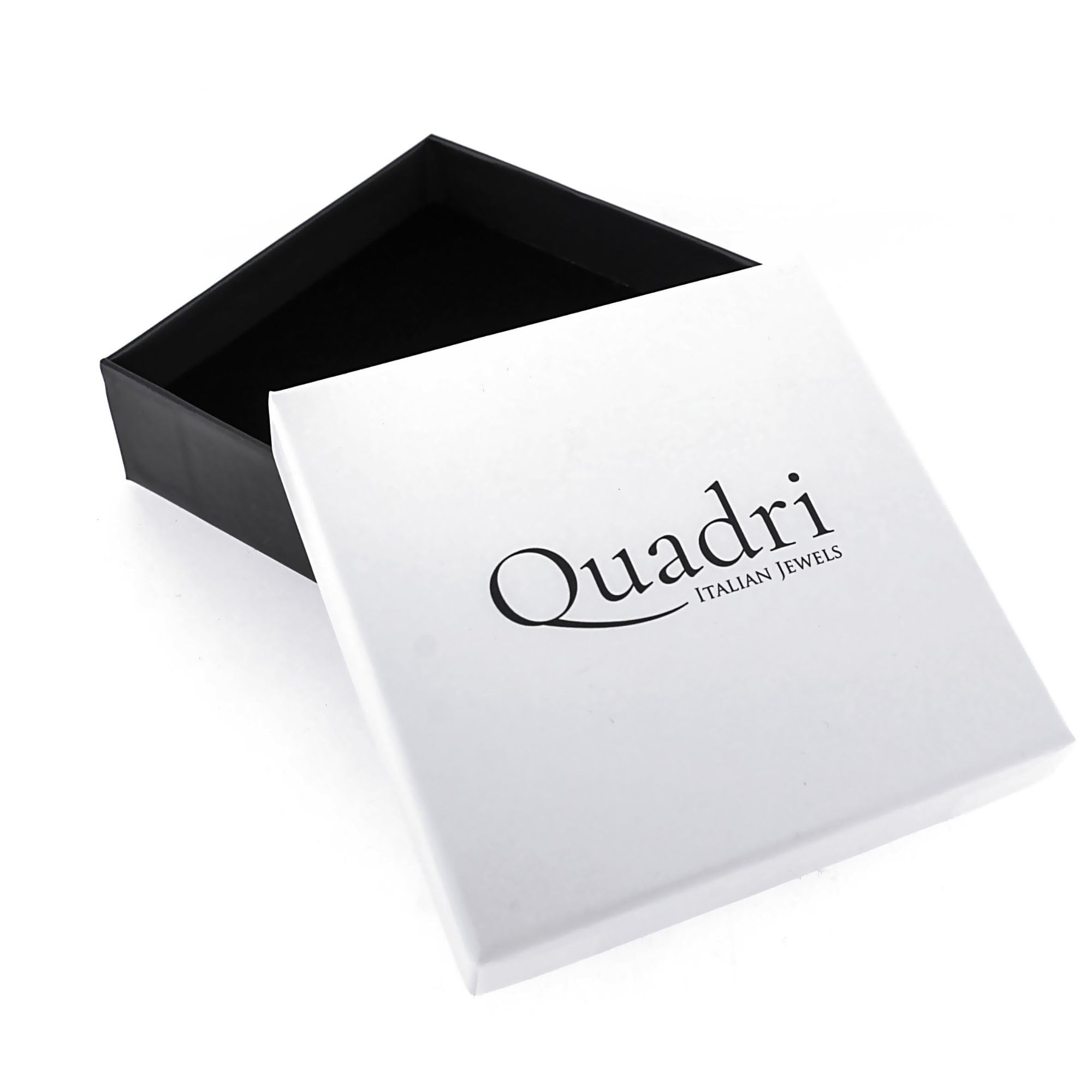 QUADRI - Bracciale Uomo Argento 925 - Braccialetto Uomo Idea Regalo | Bracciali modello Cubano 10mm e 12mm - Made In Italy - Compleanno Anniversario - Scatola Inclusa