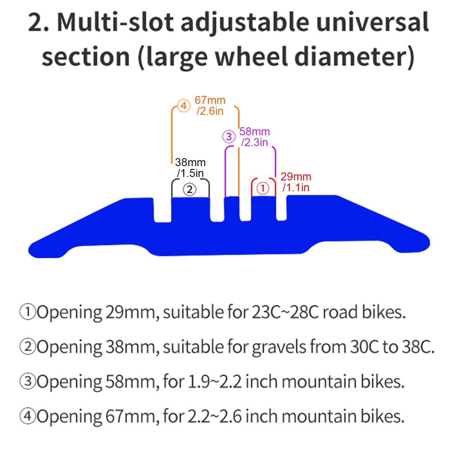 Portabici da pavimento, portabiciclette, portabiciclette, in legno | per organizer per mountain bike e pneumatici da strada, forte universalità, 52 x 40 x 22 cm