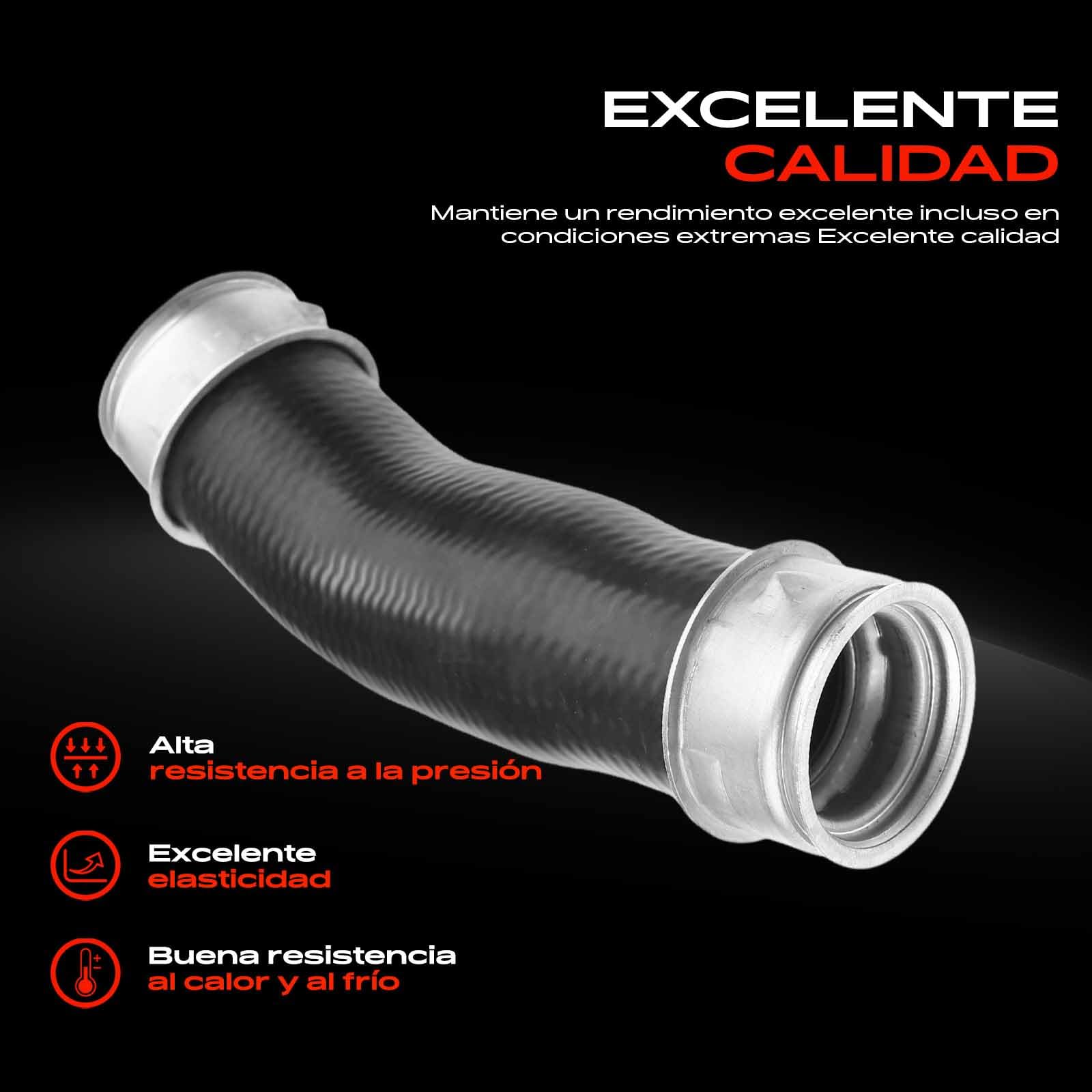 Frankberg Manguera del intercooler manguera del turbo con juntas | 7H0145555C; Compatible con: T.r.a.n.s.p.o.r.t.e.r V plataforma/chasis 7JD 7JE 7JL 7JY 7JZ