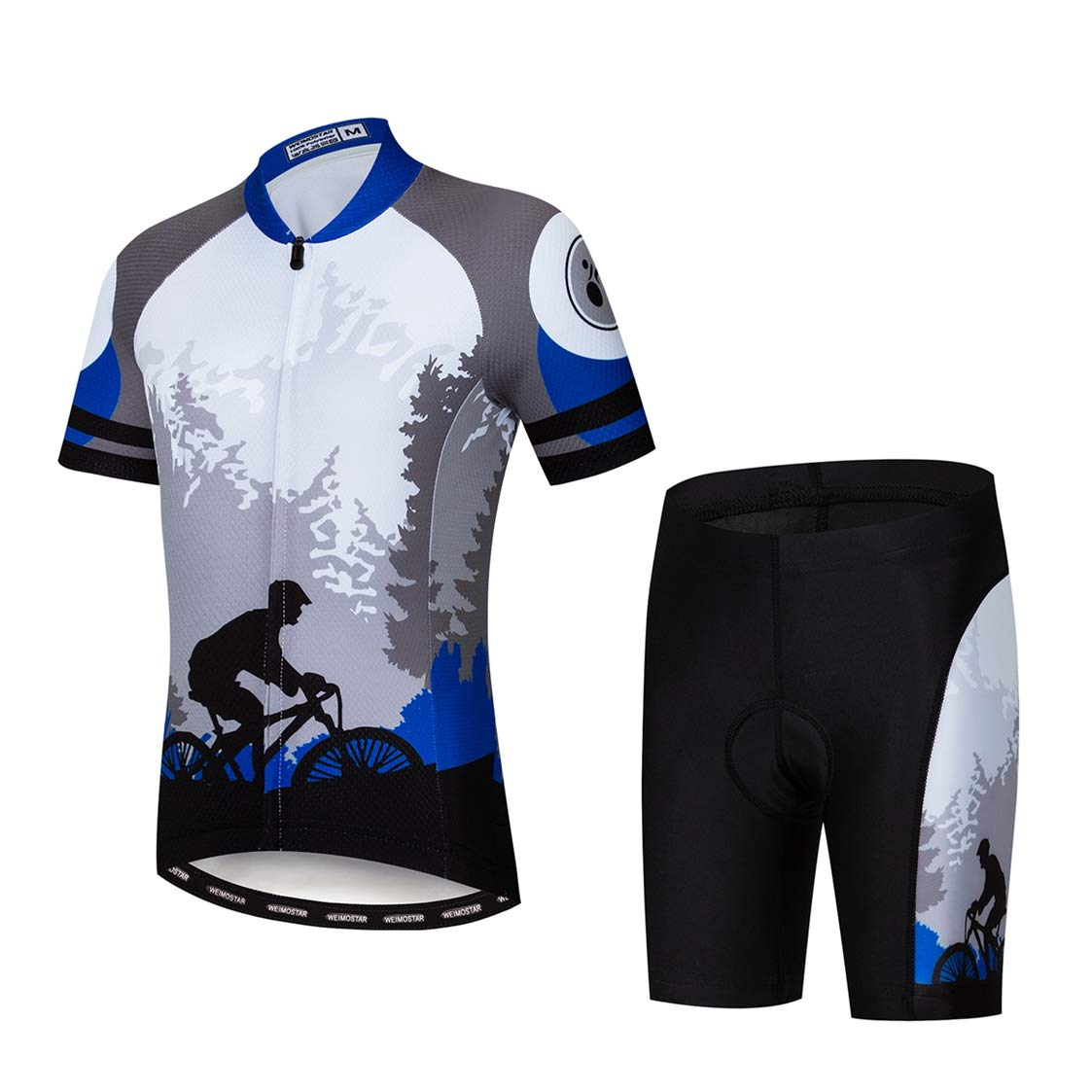 weimostar Enfants Cyclisme Jersey Set Vélo Jersey Shorts Enfants Route Montagne VTT Vêtements Haut bas