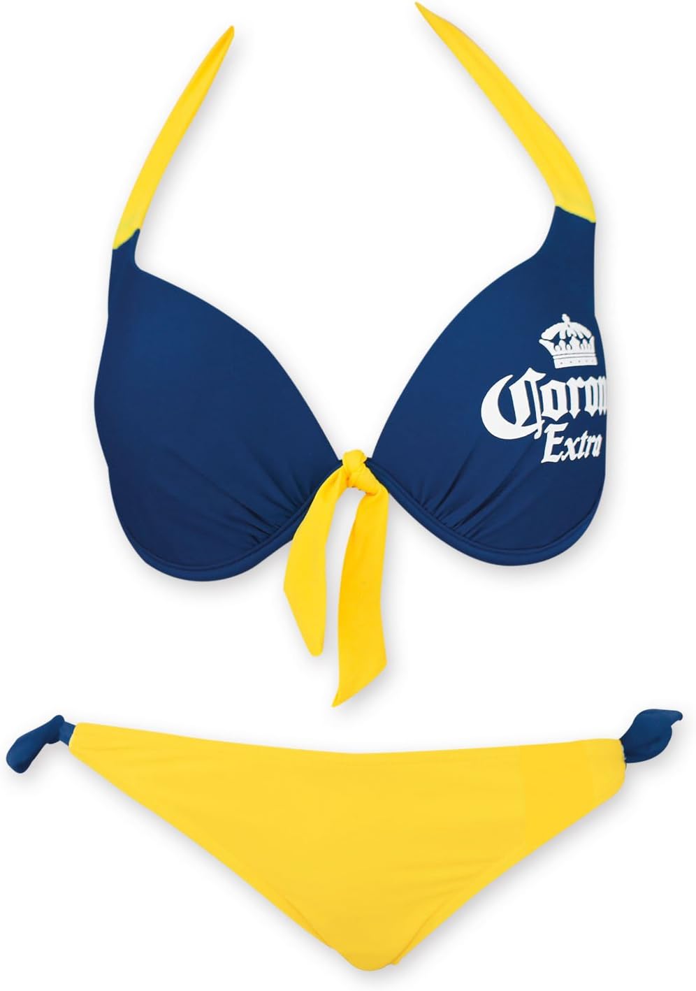 Corona Women's Extra Tie Front Underwire Bikini and Side Tie Bikini Bottom