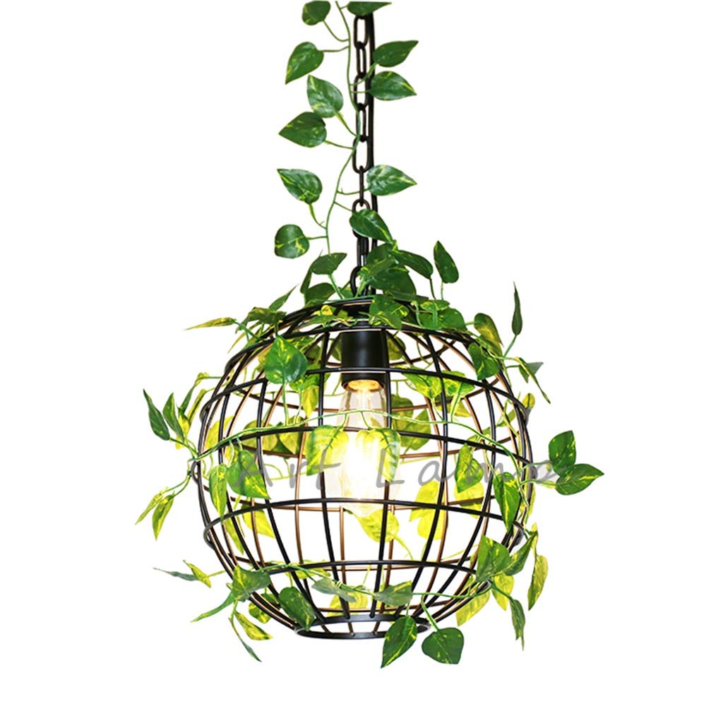 LED Chandelier/Ceiling Light Chandelier, Wrought Iron Plant Chandelier Modern Minimalist Bar Restaurant Living Room Ceiling Lighting 30cm Chandelier Indoor lighting energy level【A++】