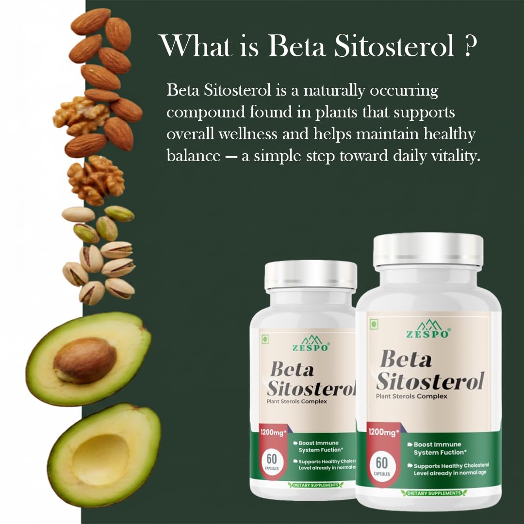 Zespo Beta Sitosterol Complex, Prostate & Cholesterol Support, 60 Caps 3