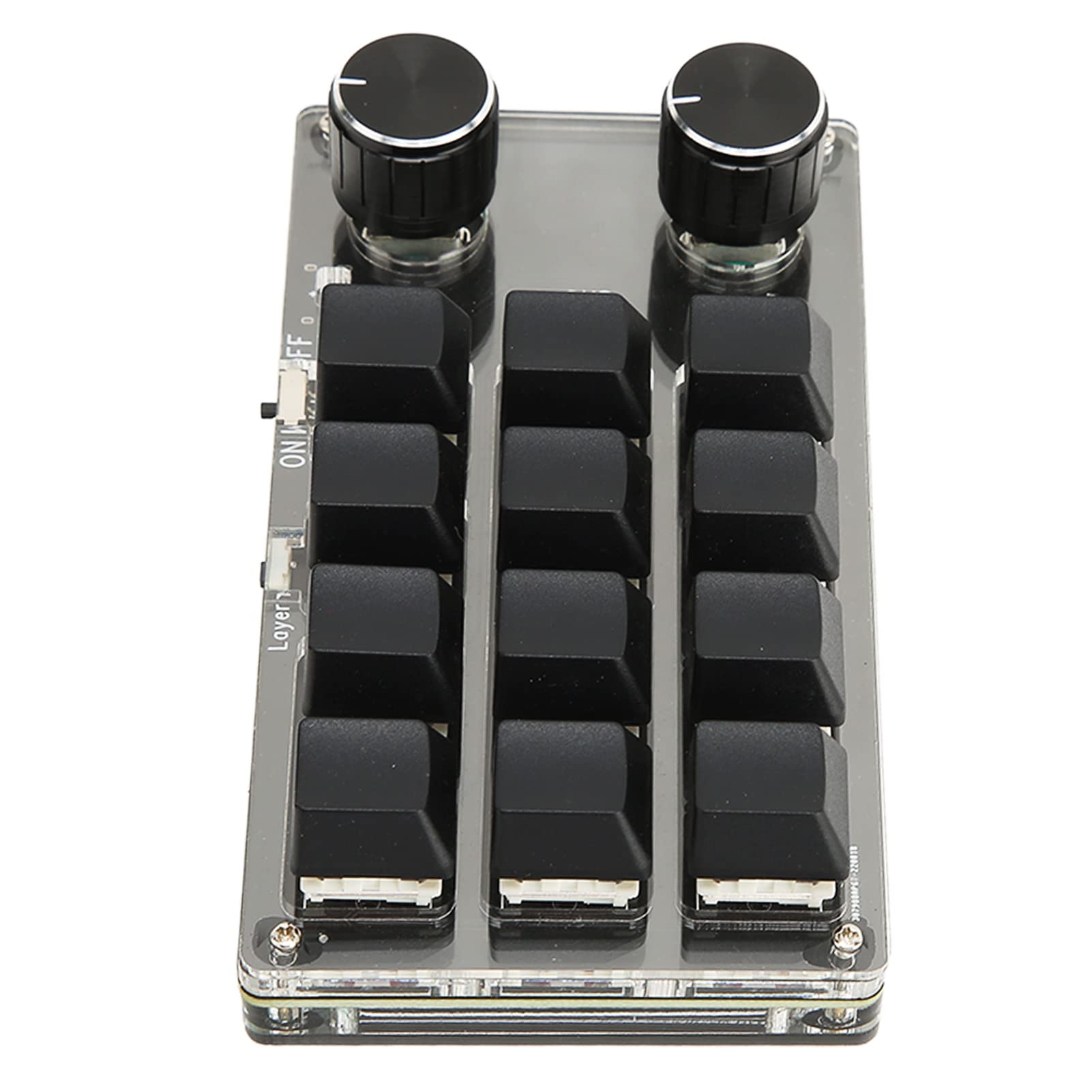Ejoyous Tastiera Meccanica 12 Tasti, Interruttori, 2 Manopole Wireless