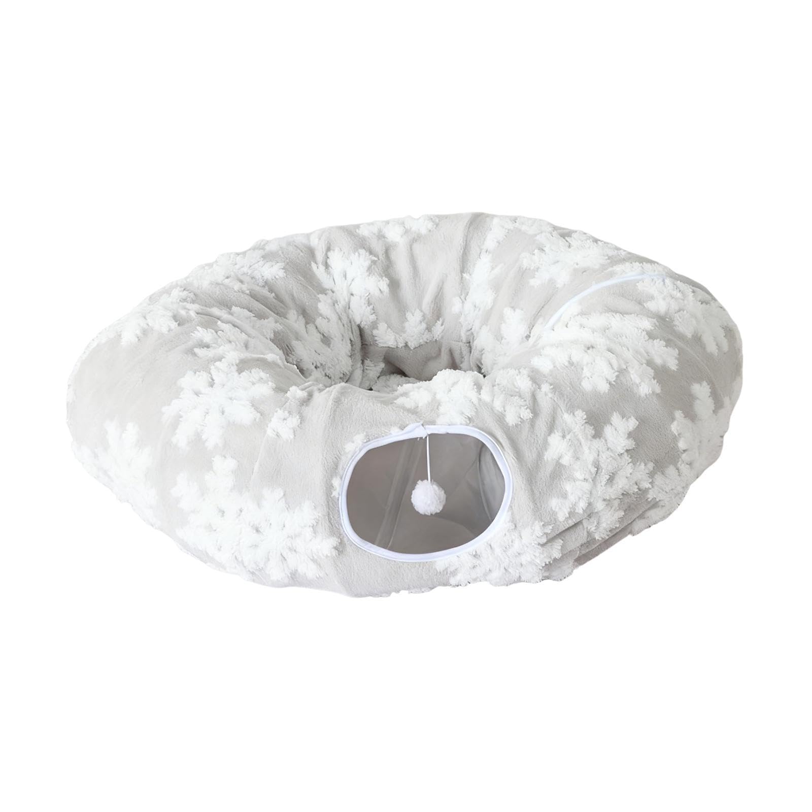 Cat Tunnel Bed Cat Warm Nest Interactive Toy for Ferrets Hamsters Small Dogs Jacquard Cloth-image-23