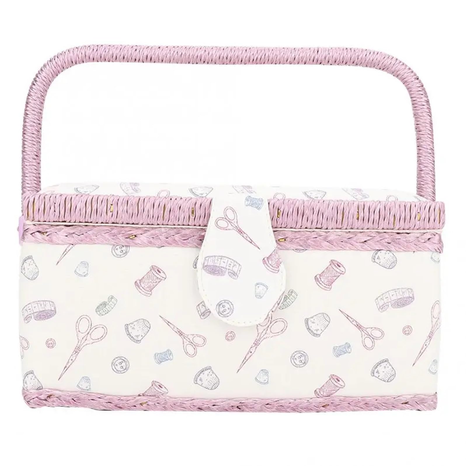 Sewing Basket Sewing Basket Vintage Household Fabric Craft Thread Needle Storage Box Organizer