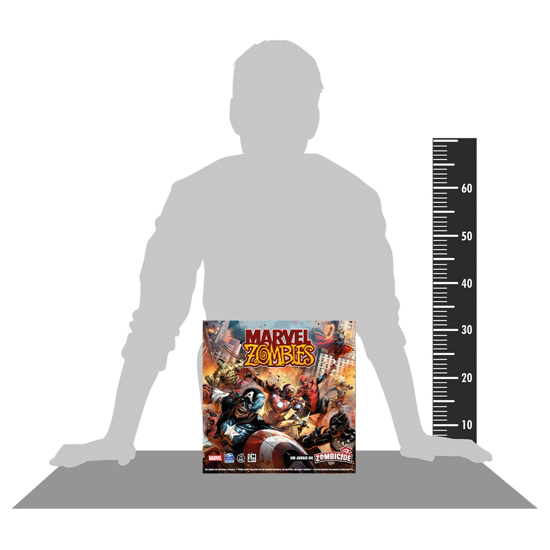 CMON | Marvel Zombies | Sii un Eroe Zombificato nell'Apocalisse Zombie | Gioco di Strategia Cooperativa| Da 14 Anni | Da 1 a 6 Giocatori | 60 Minuti per Partita- versione spagnola