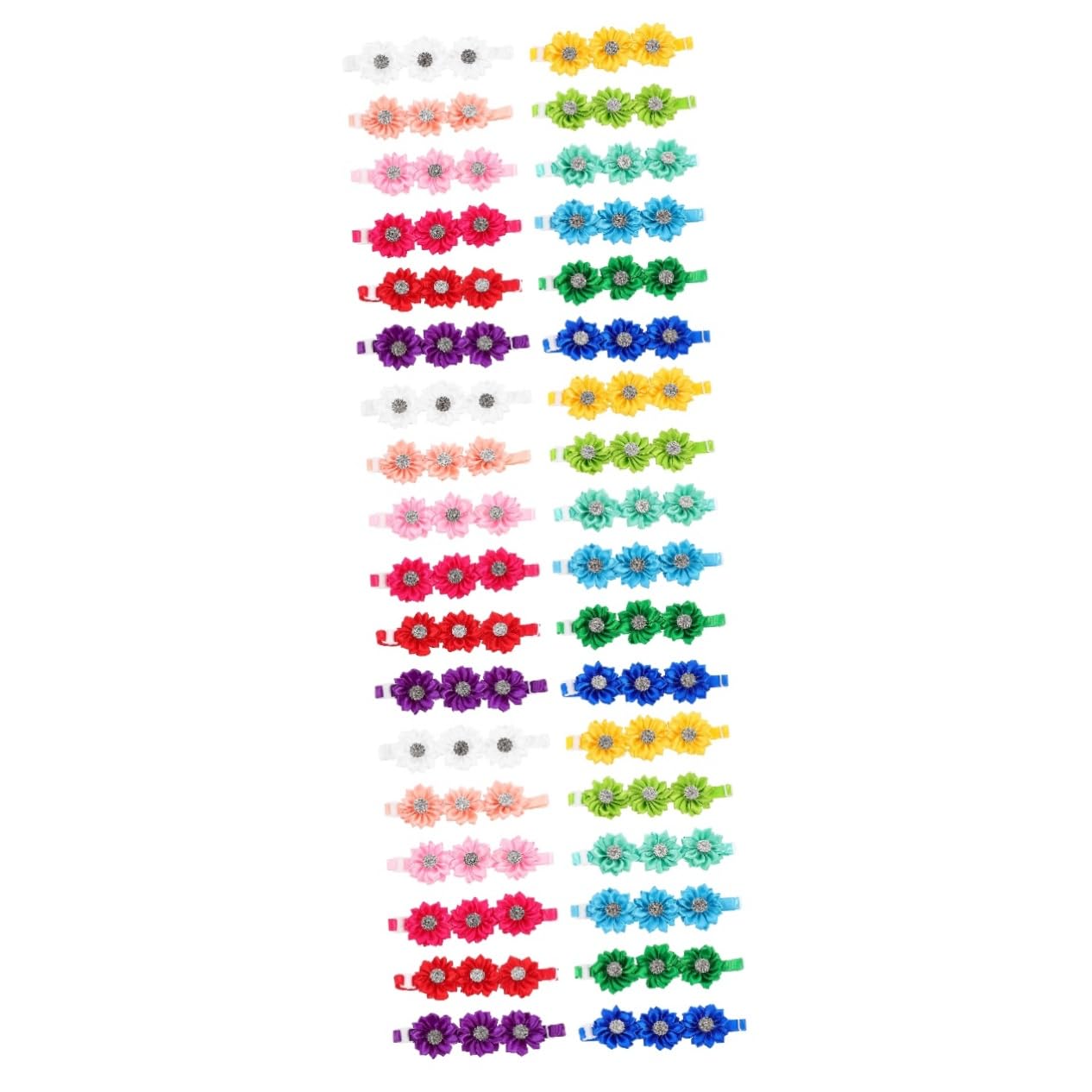 BESPORTBLE 36stücke Blumenhalsband Mit Strass Für Hunde Und Verstellbares Bowtie- Charmante Pet-Accessoires Für Besondere Anlässe Und Hochzeiten