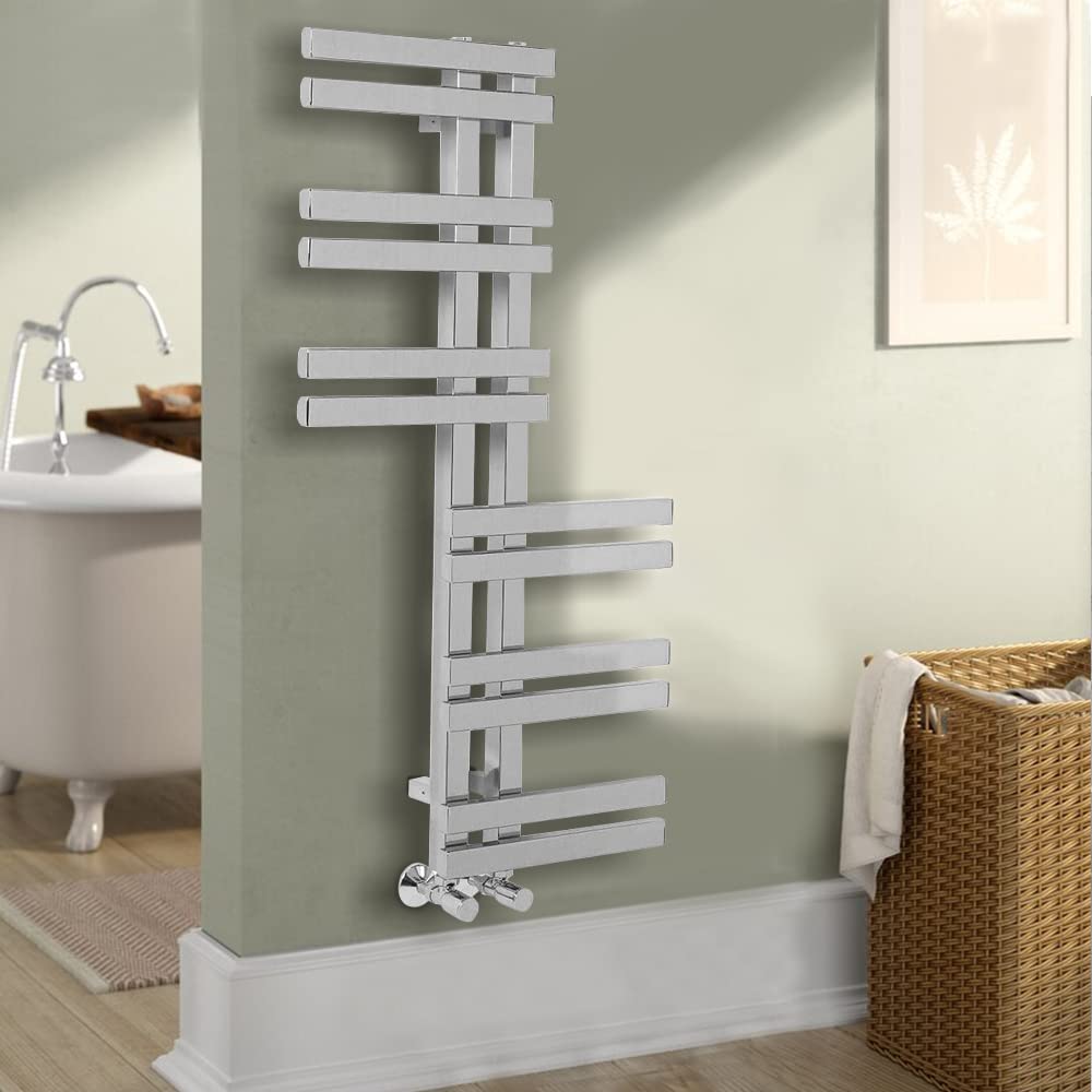 Warmehaus Designer Bathroom Heated Towel Rail Warmer 1000x550mm Chrome
