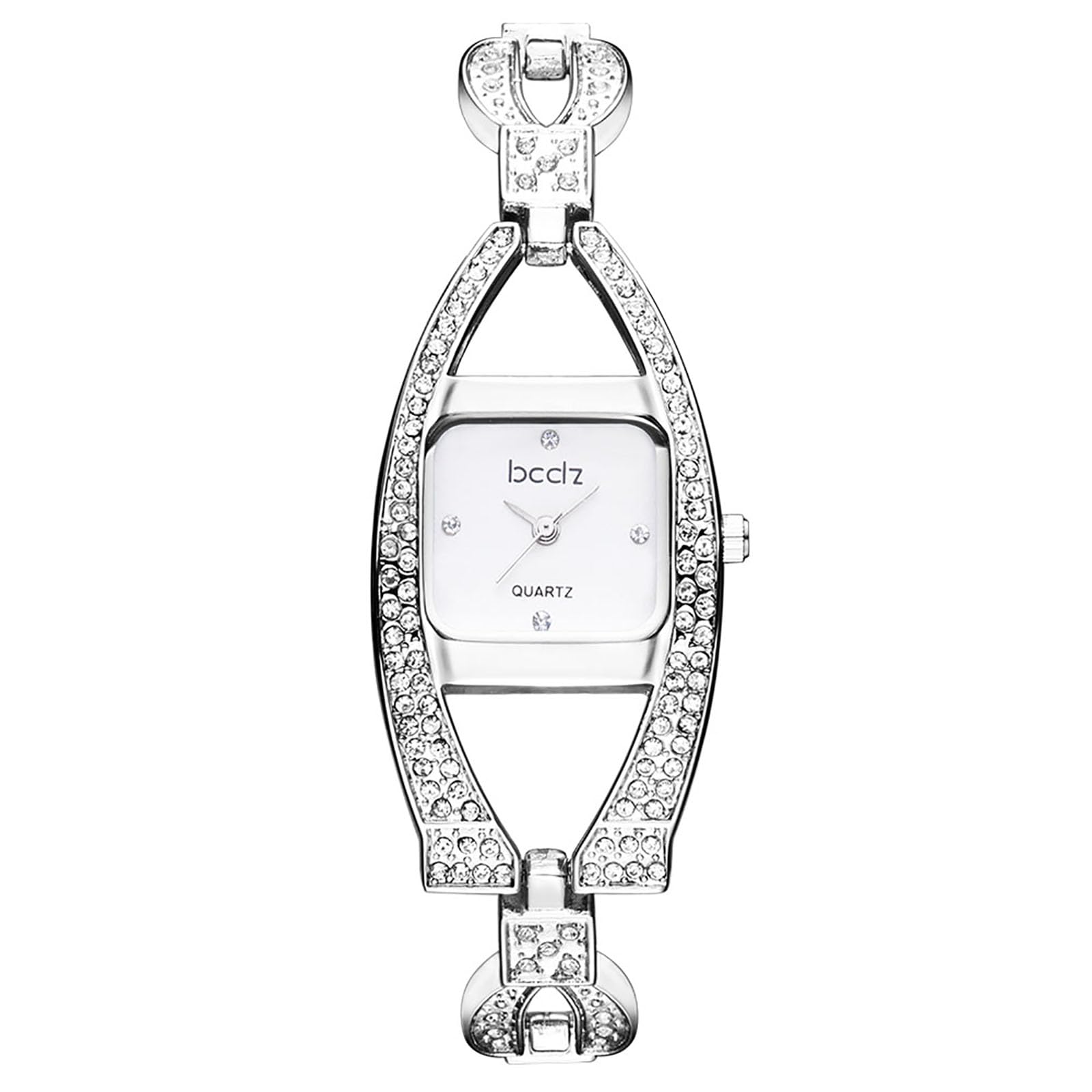 OIDEA Damen Quadratisch Armbanduhr Zirkonia: Vintage Kristal