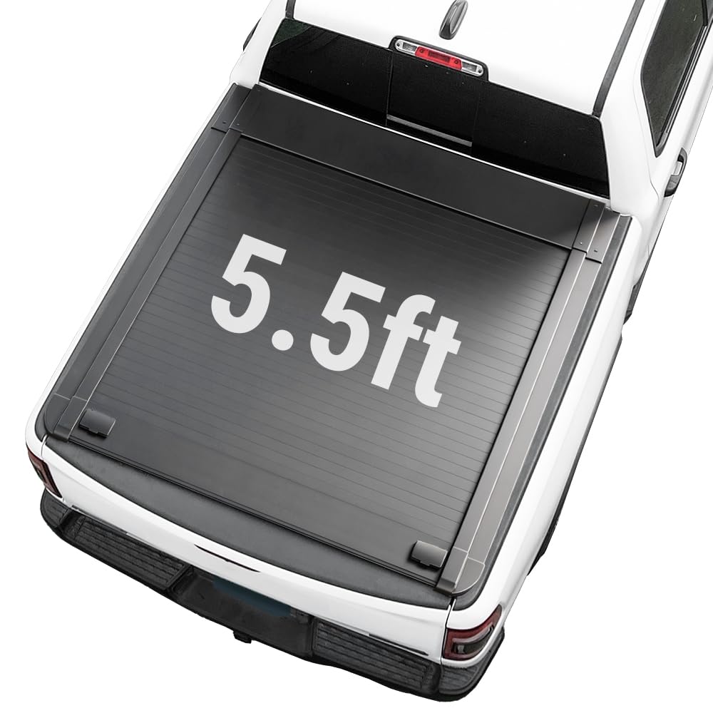 Syneticusa MB Retractable Truck Bed Cover for Ford F-150 2004–2026 | 5.5 ft (67”) Short Bed | Aluminum Hard Retractable Tonneau Cover | Waterproof Low Profile