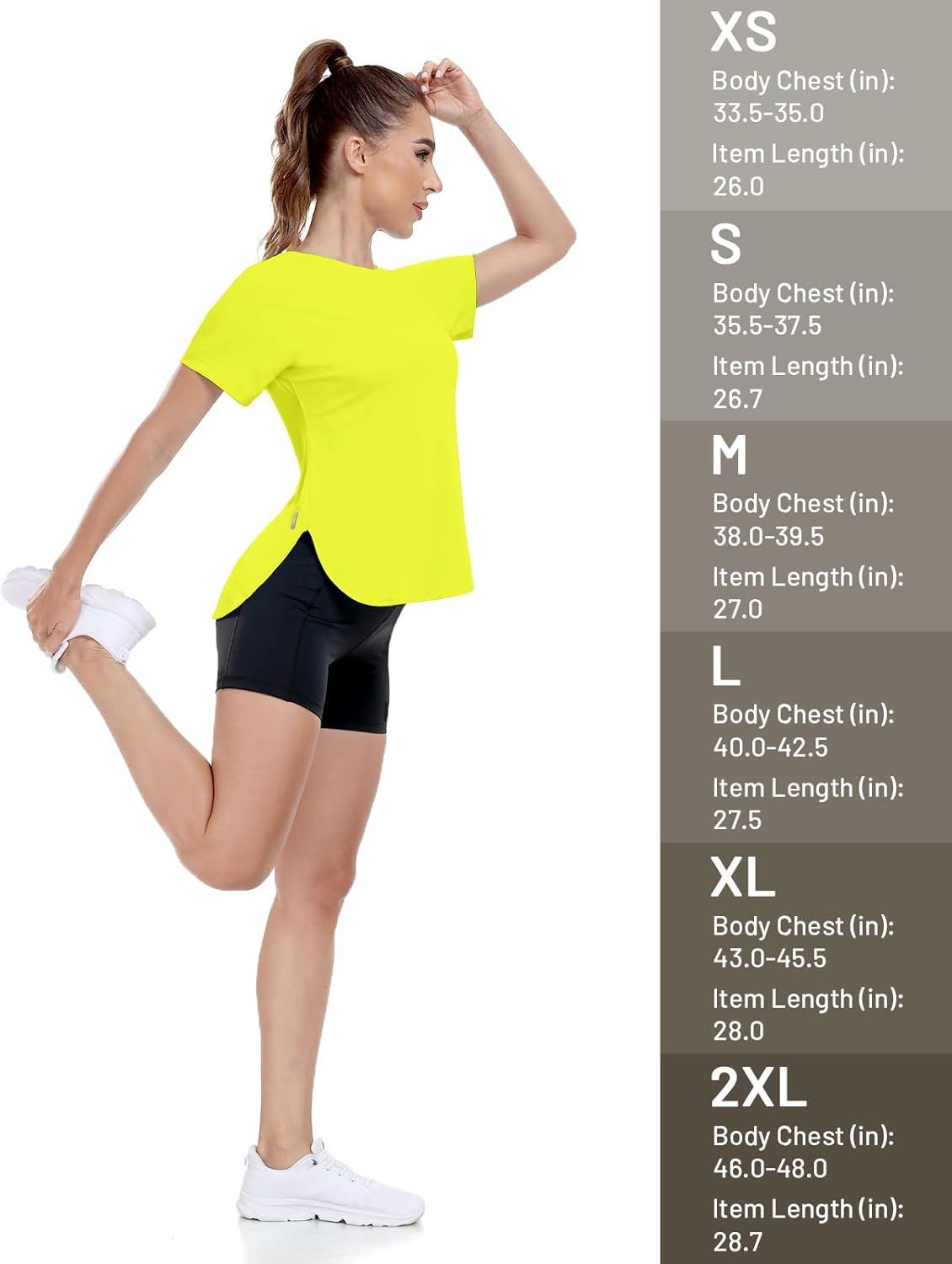 MIER Womens UPF 50+ Sun Protection Workout Tops Short Sleeve UV SPF T-Shirts for Athletic Gym Exercise Yoga, Dry Fit - Image 6