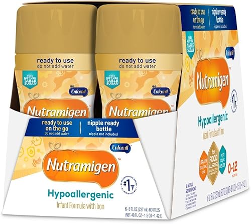 Miniatura 11 de Enfamil Nutramigen Fórmula hipoalergénica para bebés con hierro, sin lactosa, alivio de cólicos de la alergia a la leche de vaca comienza en 24