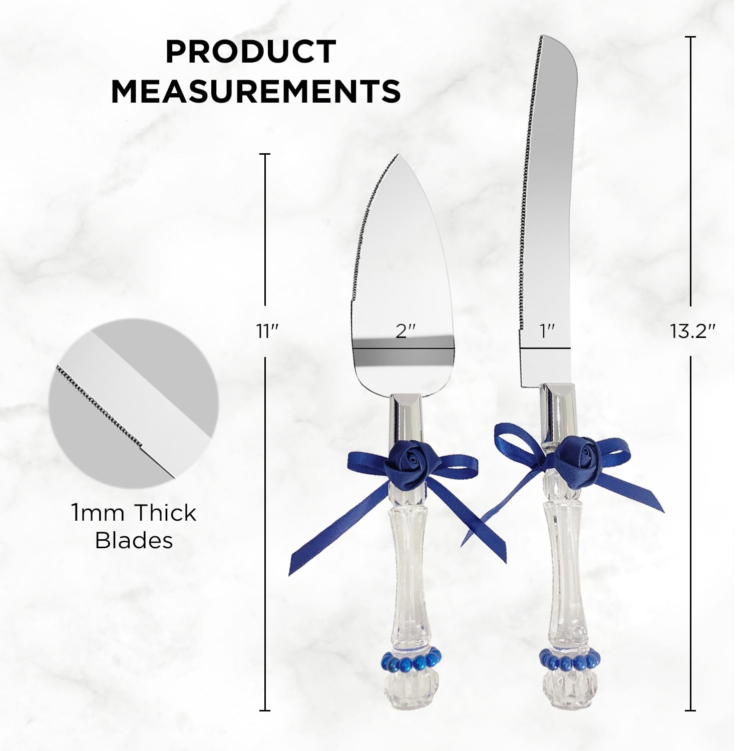 Amazon | ステンレススチールケーキカッティングセット ウェディング