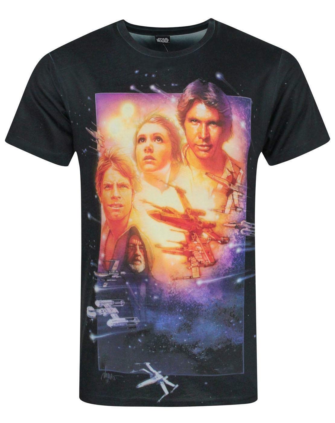 B&Q -  Star Wars Mens White Short Sleeved T-Shirt (Medium)