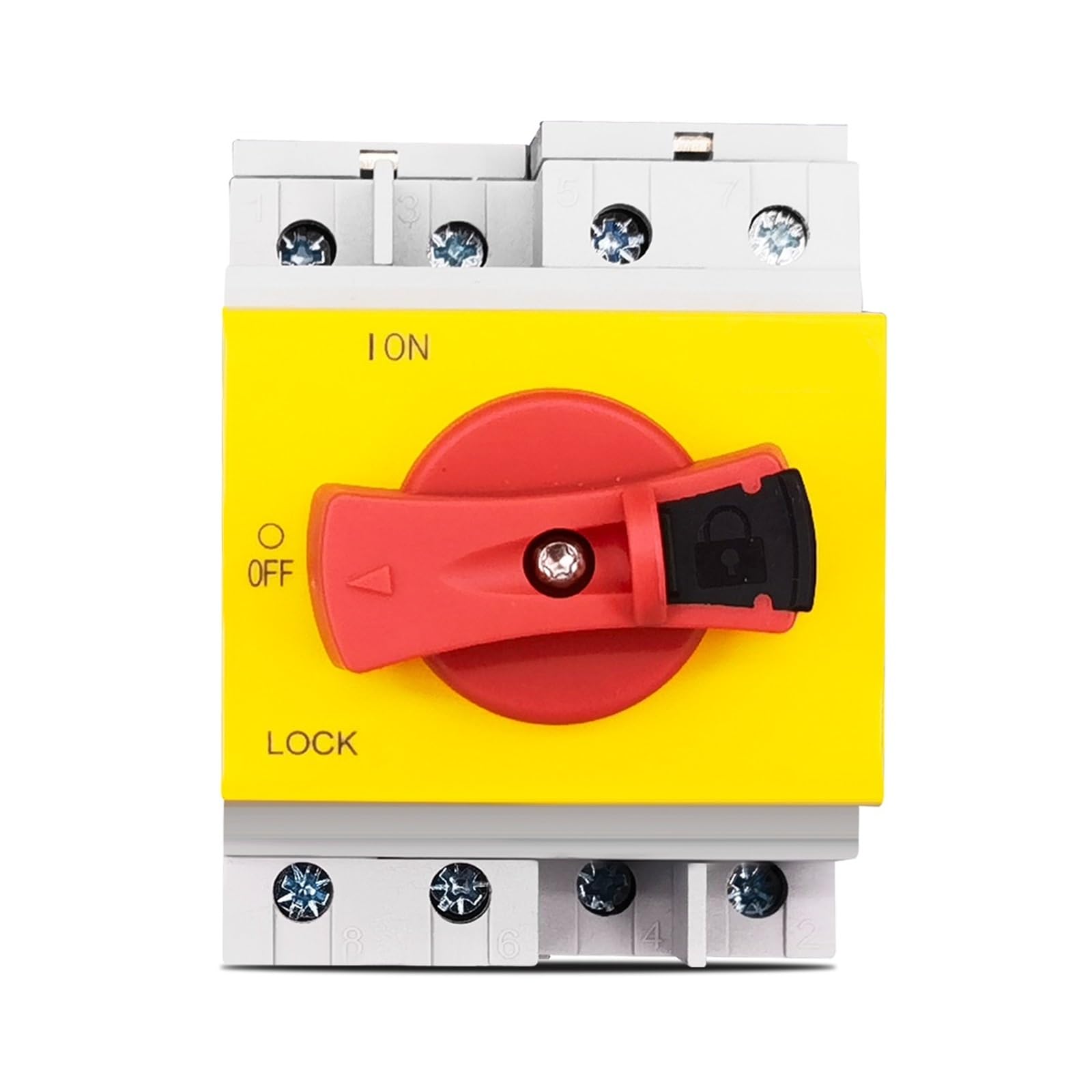 4P PV DC 1200V 32A Din Rail Solar Rotating Handle Isolator Rotary Switch Disconnector 1Pcs