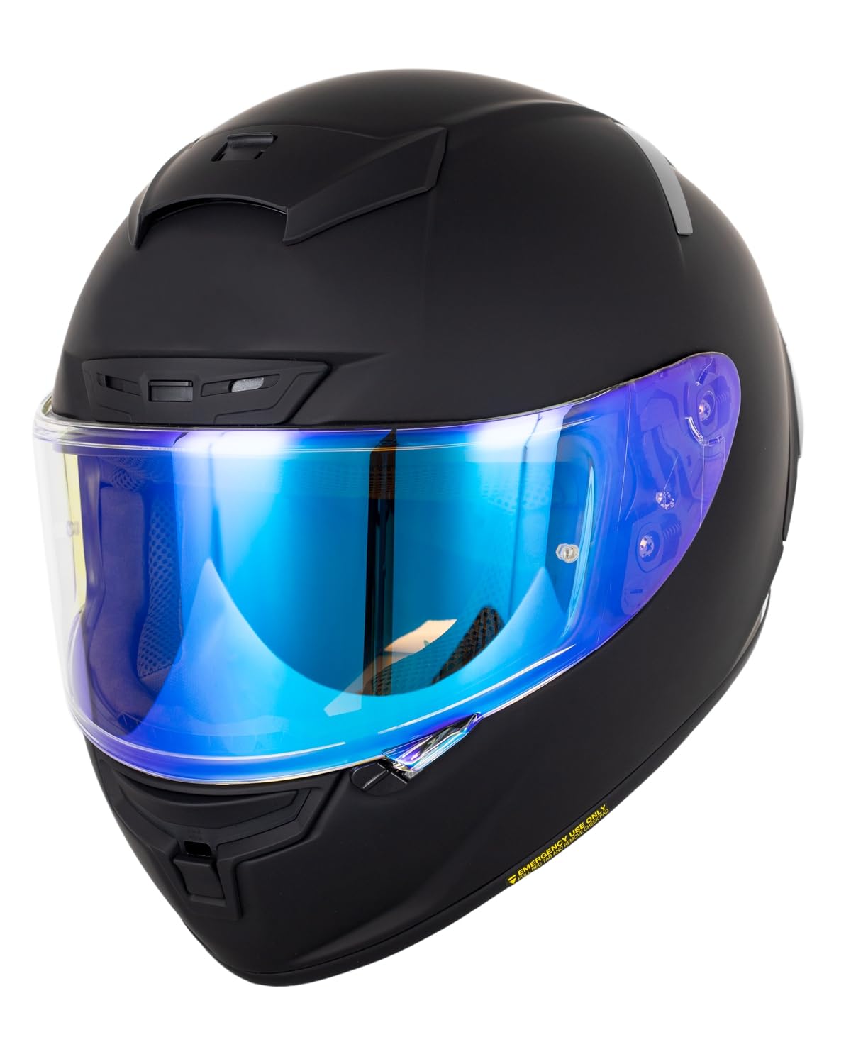 Soman CWR-1 / X14 / RF-SR/RF-1200 Visor Replacement – Fits Helmets with CWR-1 Hinge (X14 / RF-SR/RF-1200) – Tinted Face Shield Anti-Scratch UV Aftermarket (Transparent Revo Blue) : Automotive
